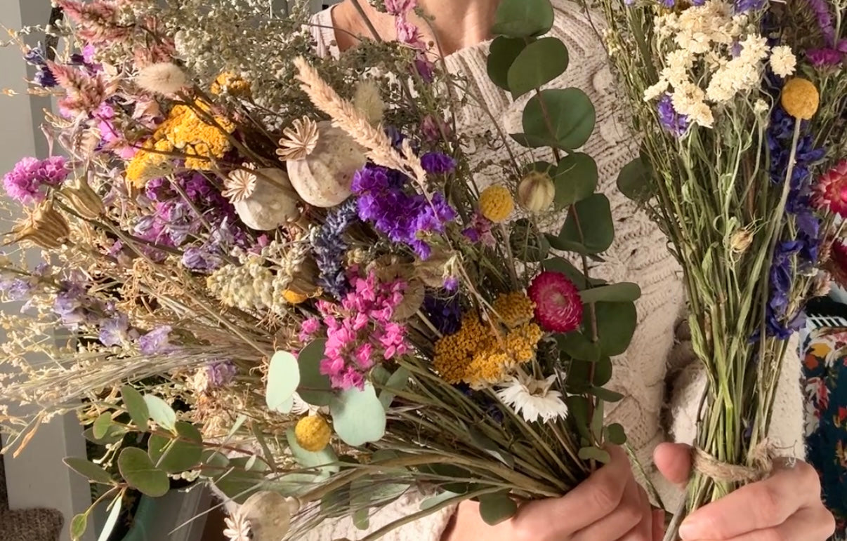 Dried Flower Bouquets - English Country Gardens