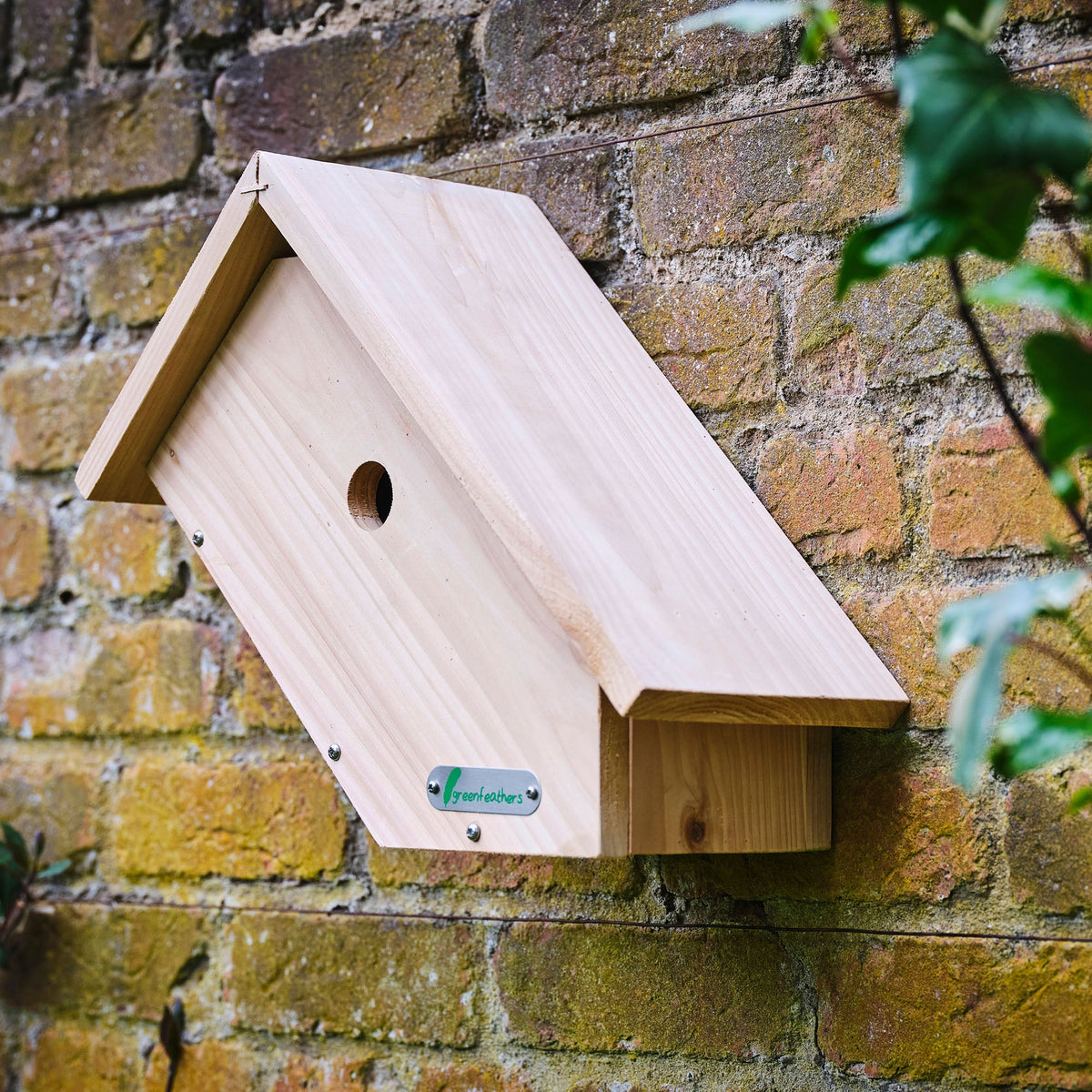 Handmade Wooden Side View Bird Box - English Country Gardens