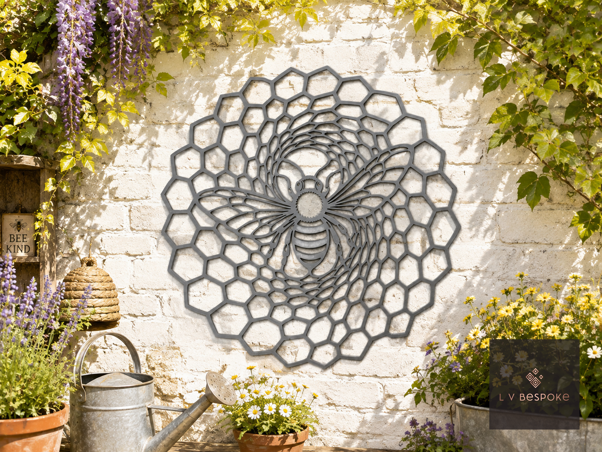 Butterfly and Bee Garden Wall Art Bee & Honeycomb - English Country Gardens