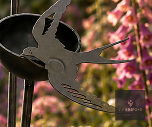 Cuppy Water and Seed Holder Swallow - English Country Gardens