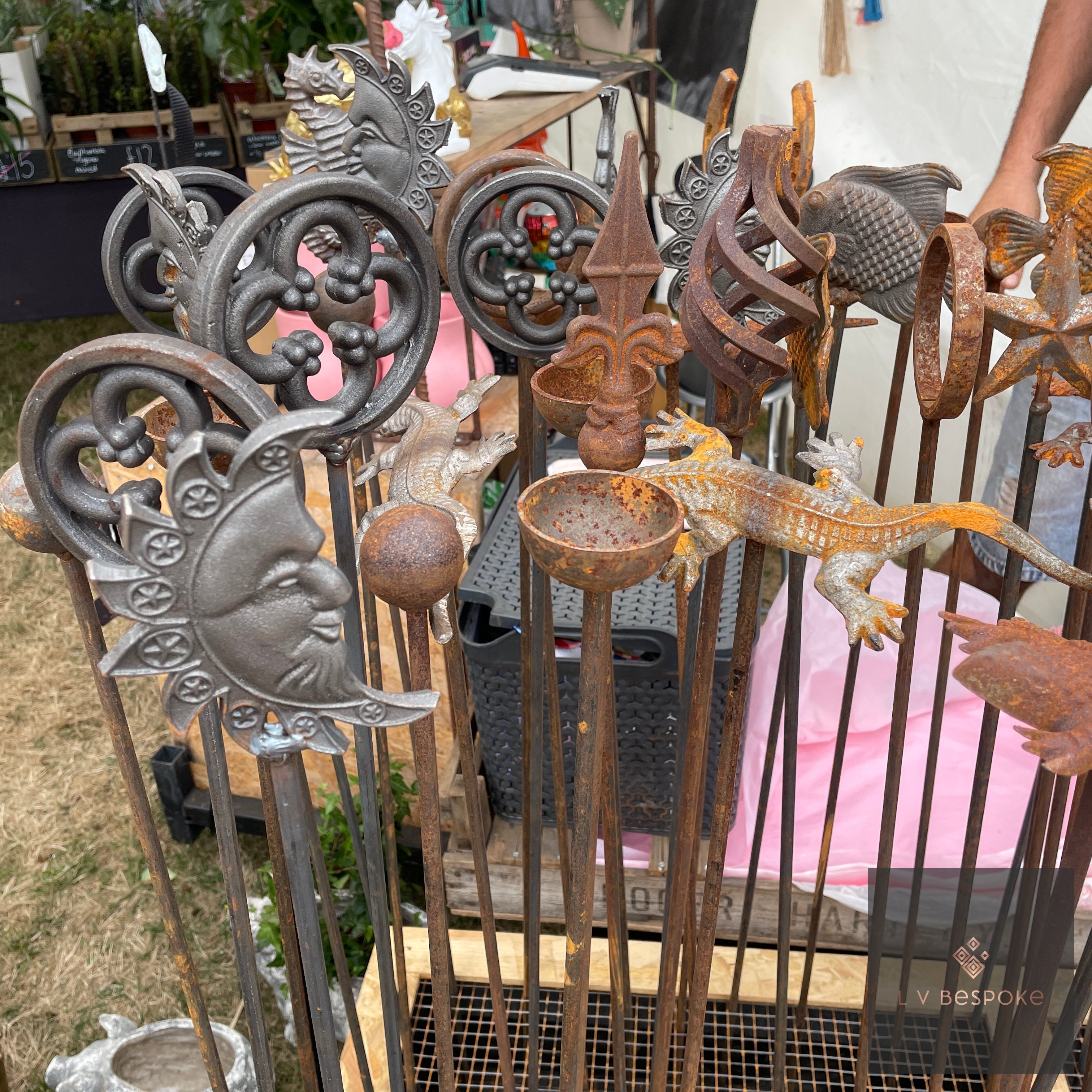Individual Plant Support Stakes | Handcrafted Steel