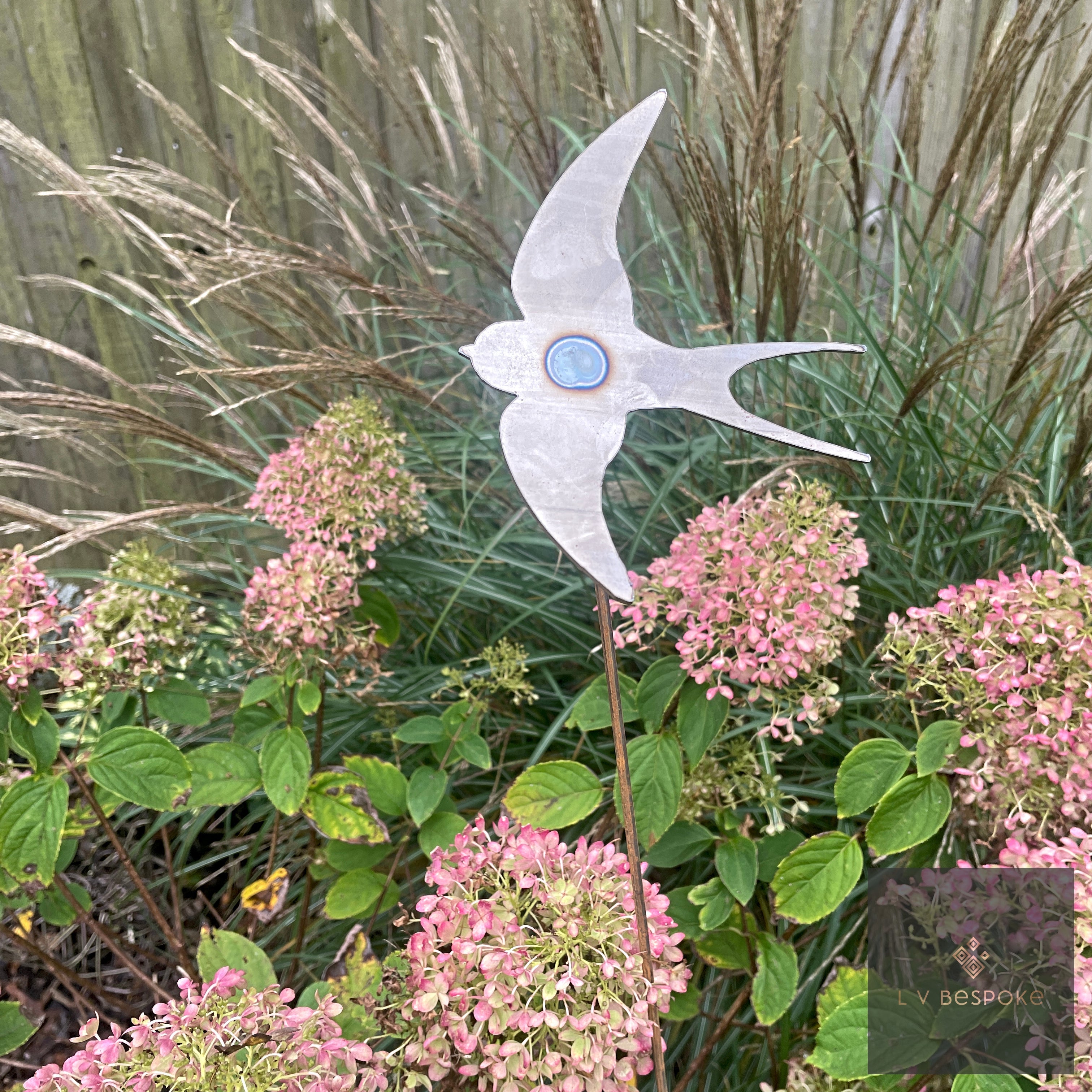 Decorative Bee Drinker | Handcrafted Steel Garden Feature Swallow - English Country Gardens
