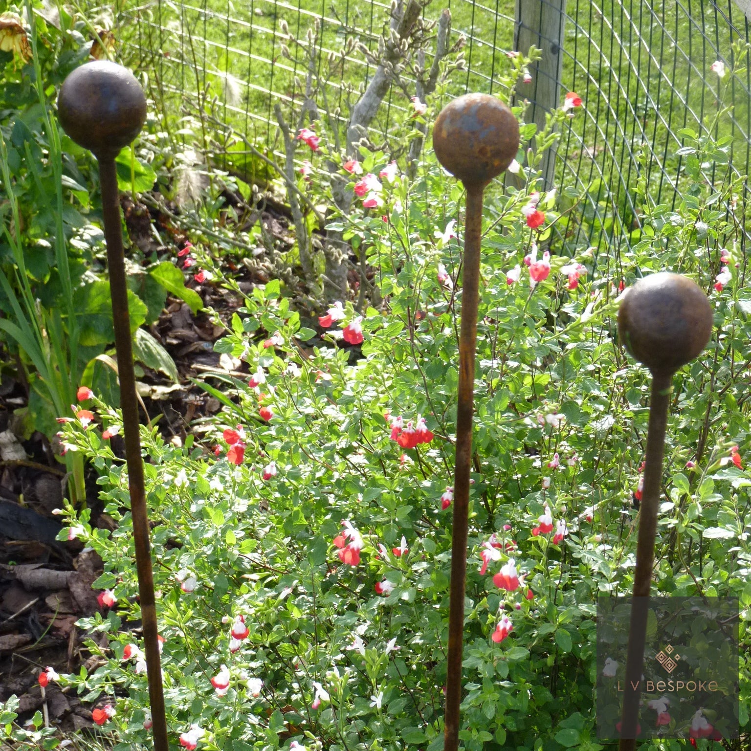 Individual Plant Support Stakes | Handcrafted Steel