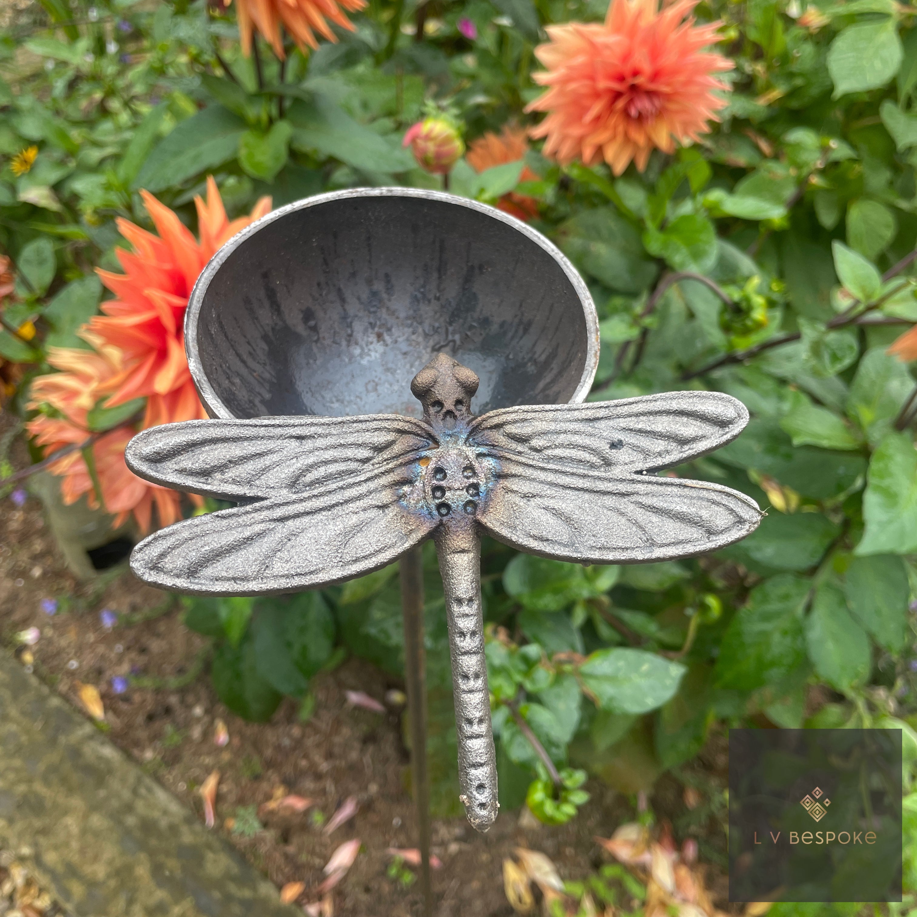 Decorative Bee Drinker | Handcrafted Steel Garden Feature - English Country Gardens