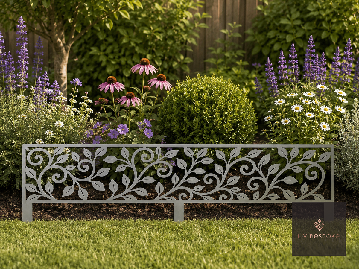 Leaf Border Edging Panel Leaf Scroll - English Country Gardens