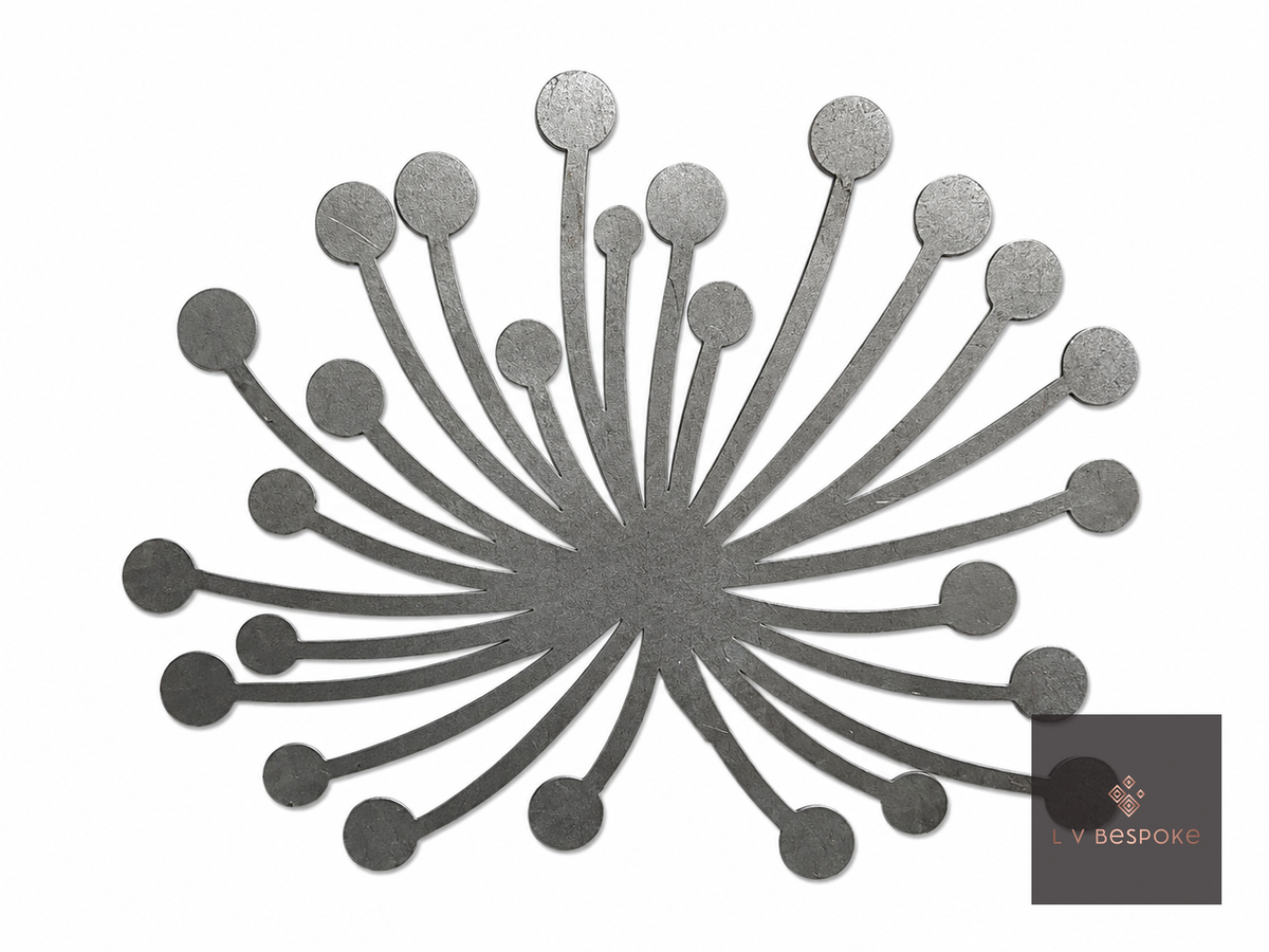 Tall Mixed Floral Garden Stakes | Handcrafted Steel Allium - English Country Gardens