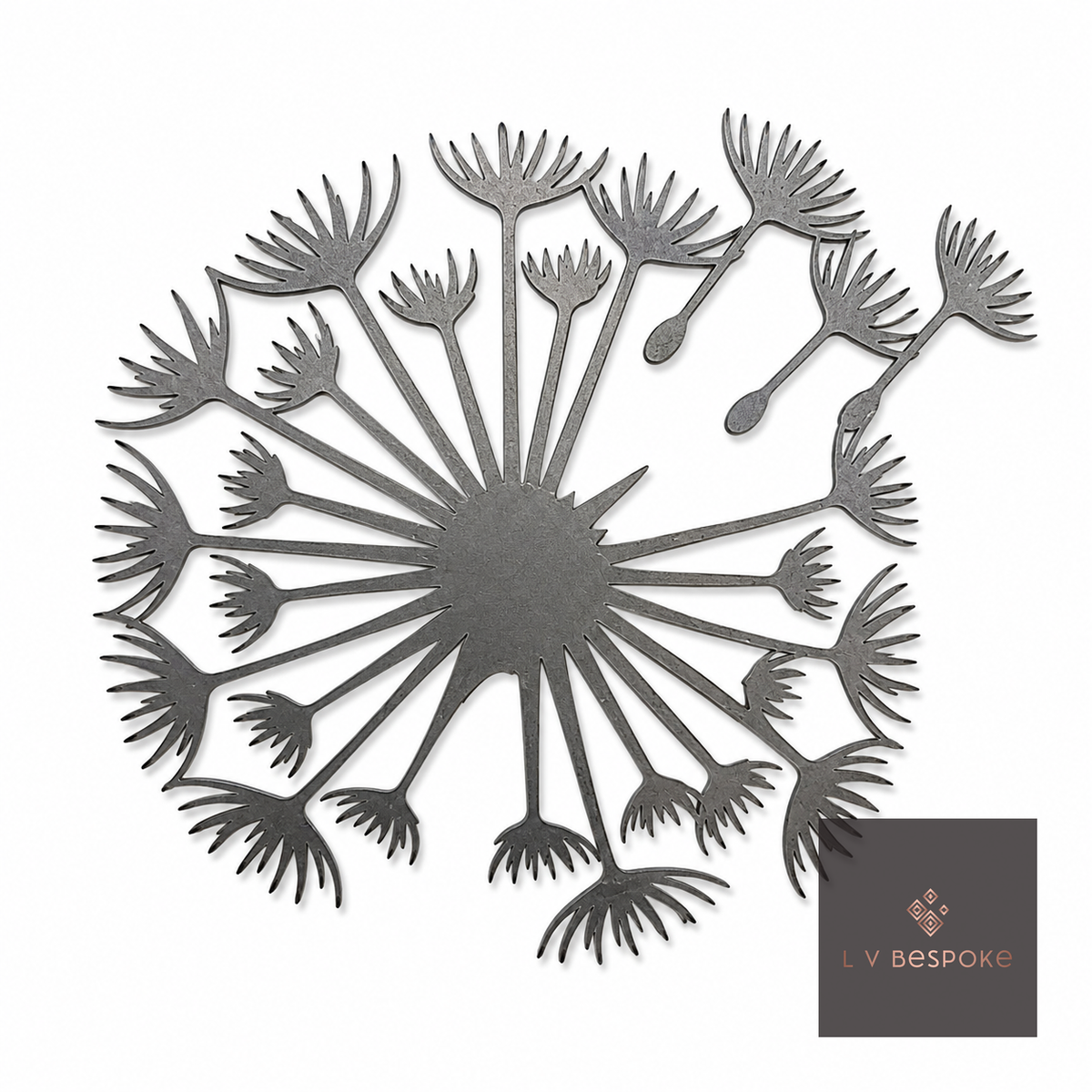 Tall Mixed Floral Garden Stakes | Handcrafted Steel Dandelion - English Country Gardens