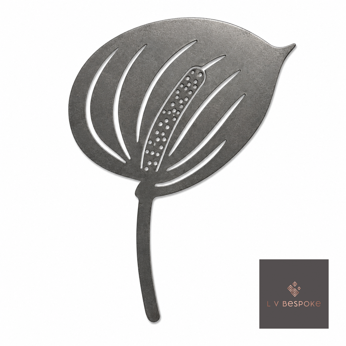 Tall Mixed Floral Garden Stakes | Handcrafted Steel Anthurium - English Country Gardens