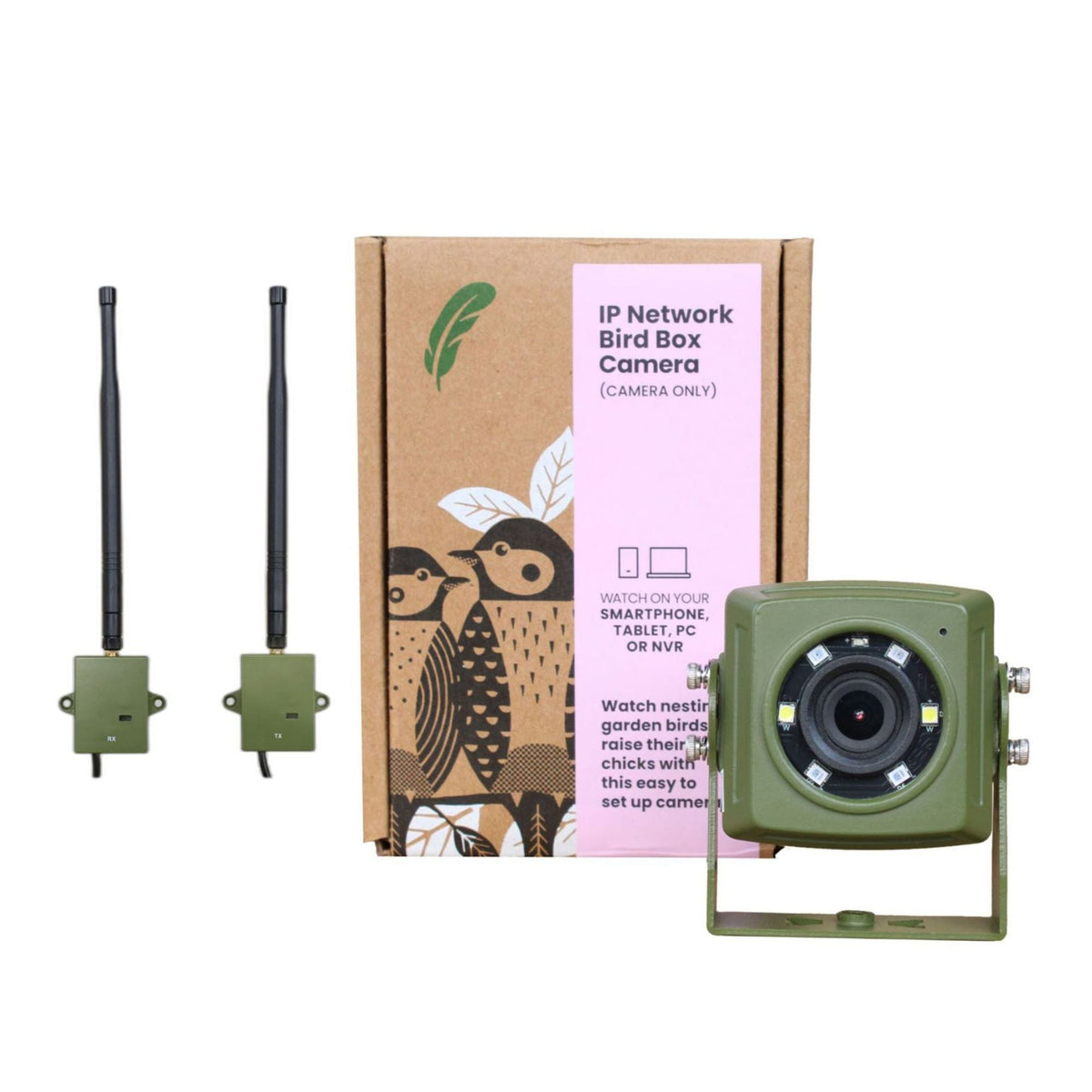 Long Range Wireless Network Bird Box Camera (up to 300m Range) - English Country Gardens