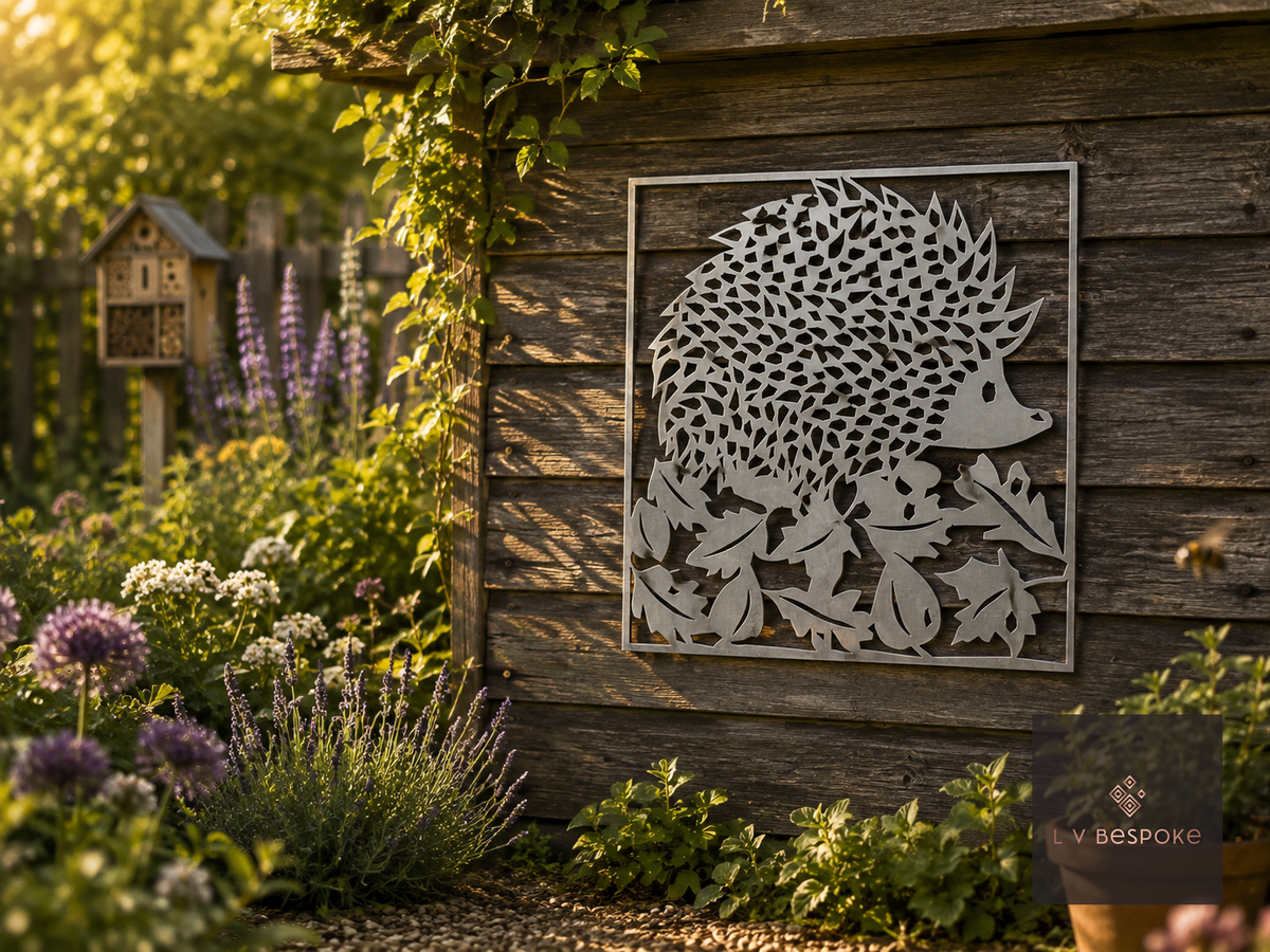 Pond and Wildlife Garden Wall Art Hedgehog - English Country Gardens
