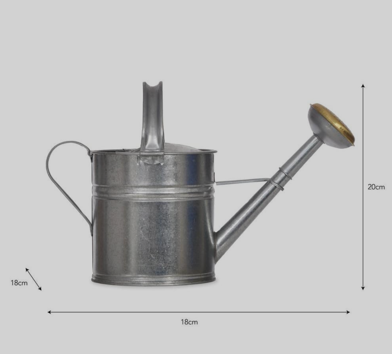 GALVANISED TRADITIONAL WATERING CAN - 5L