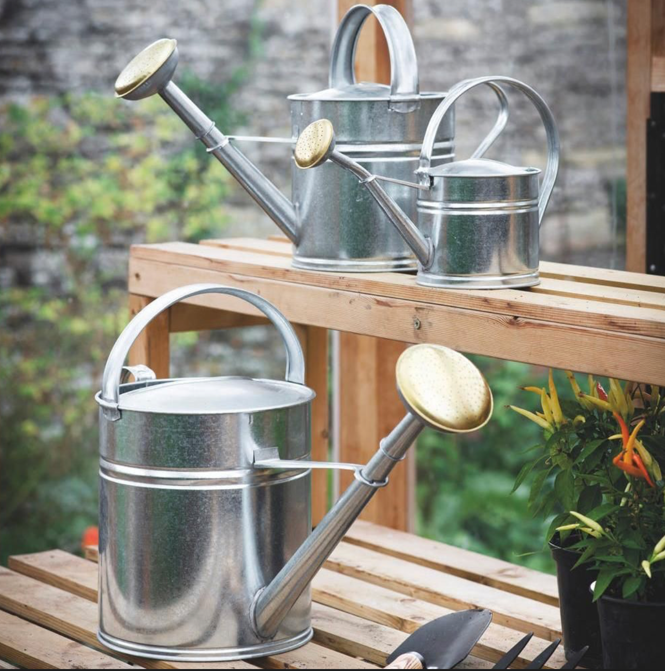 GALVANISED TRADITIONAL WATERING CAN - 5L