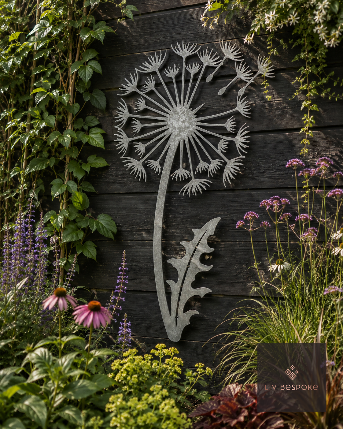 Tree of Life and Floral Garden Wall Art Dandelion - English Country Gardens