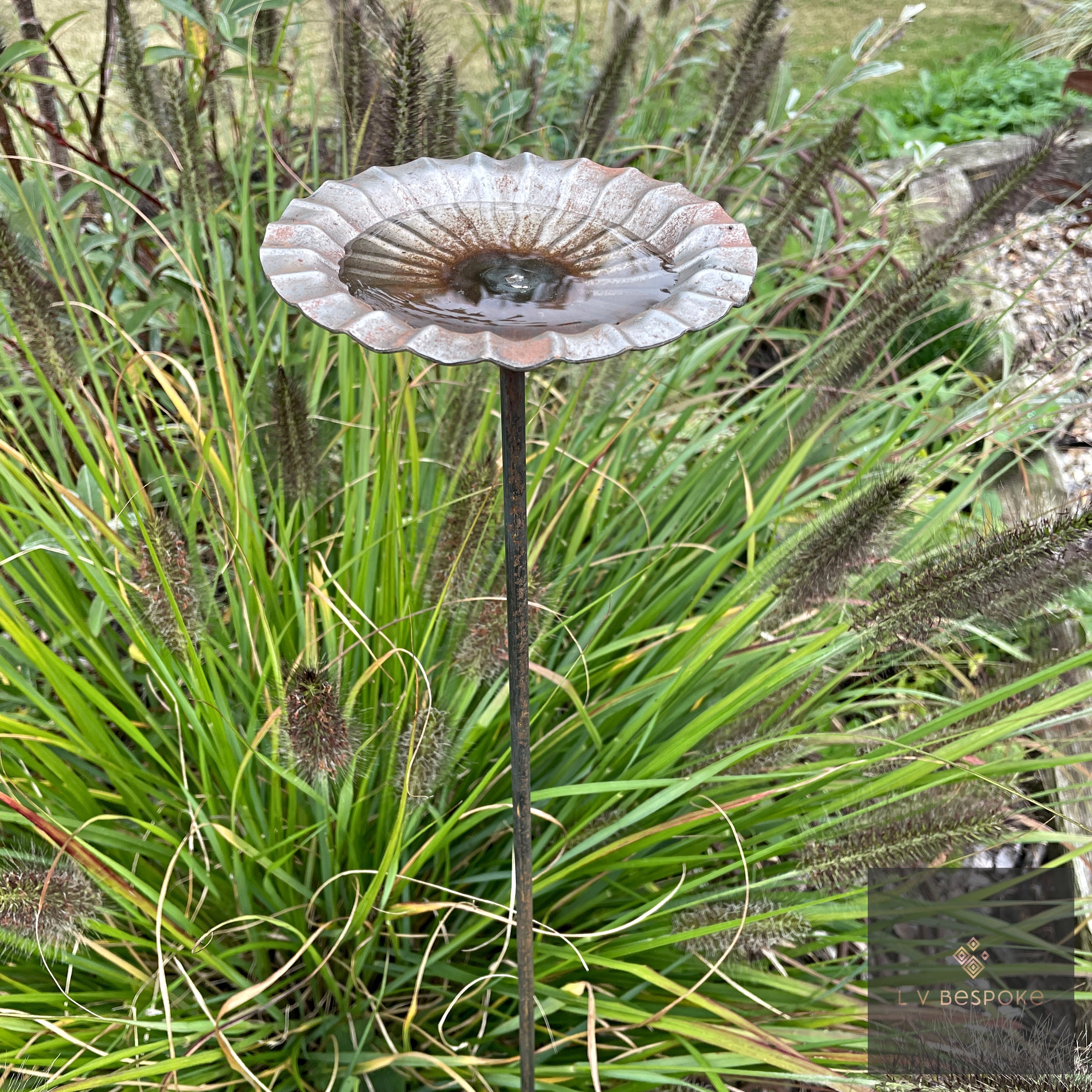 VIBee Bee Drinker | Handcrafted Steel Wildlife Garden Feature