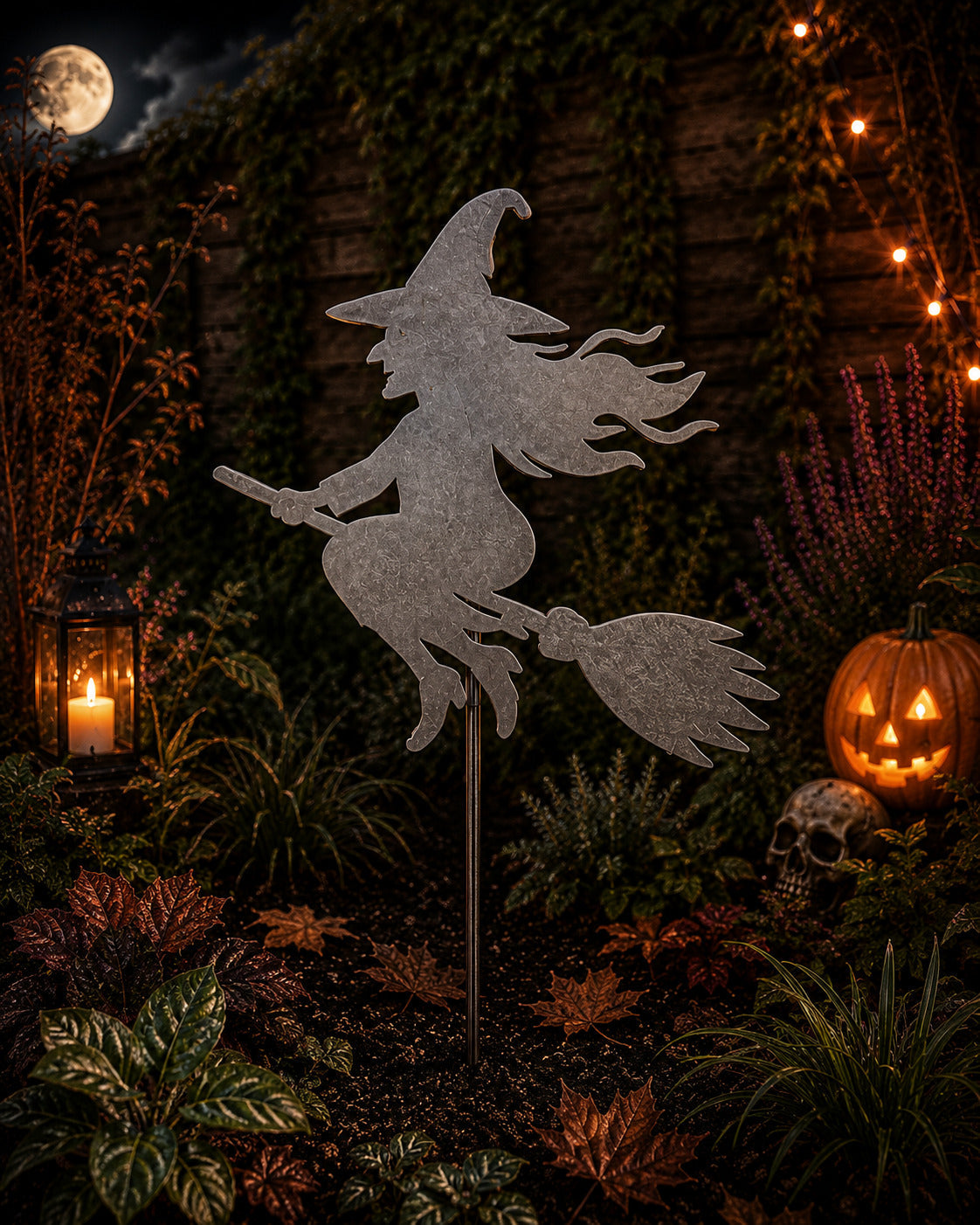 Halloween Garden Stakes Witch - English Country Gardens