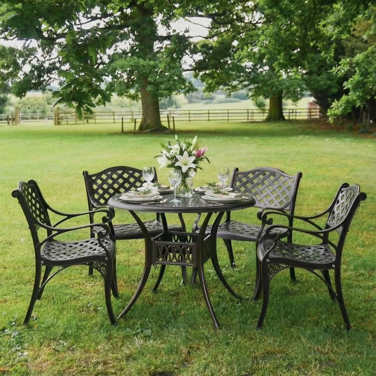 “Farleigh” Four Seater Furniture Set - Antique Copper