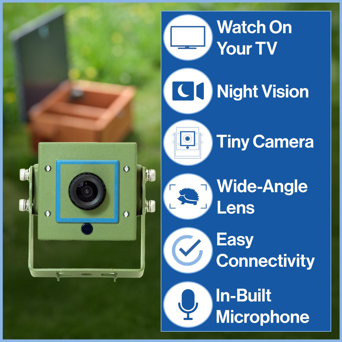 Cable Connection Hedgehog TV Camera Pack - English Country Gardens