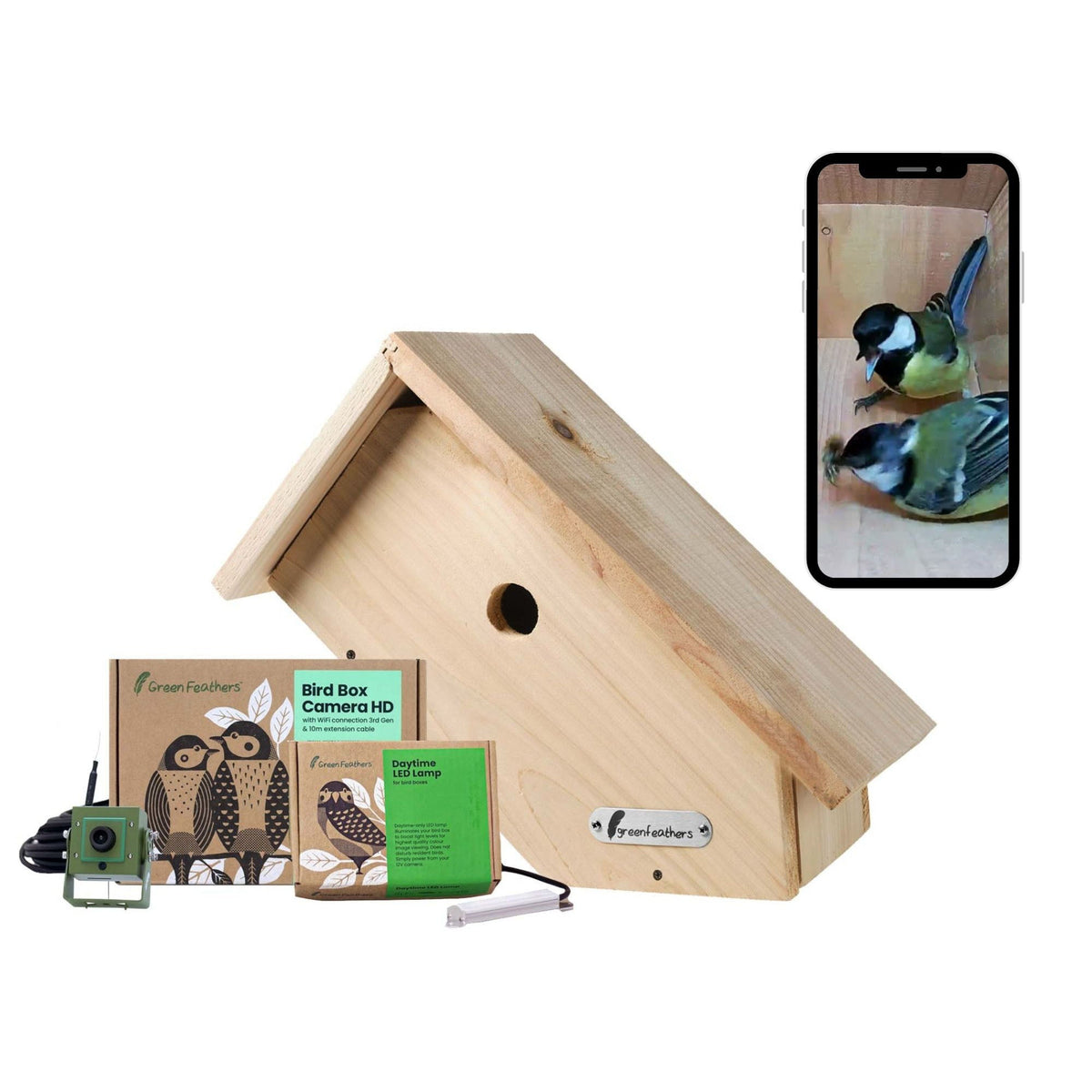 WiFi Side View Bird Box Starter Pack - English Country Gardens