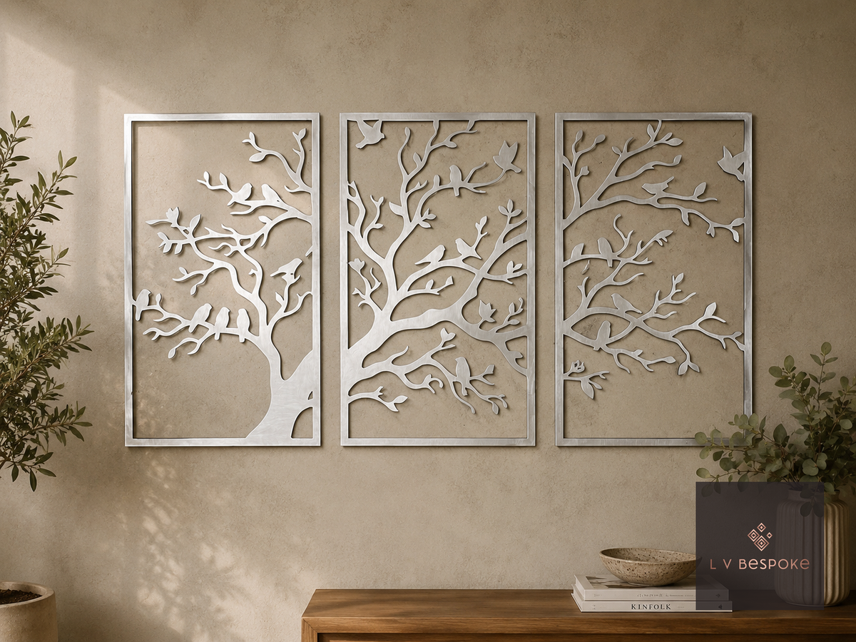 Garden Wall Art Panels and Sets of 3 Tree Set of 3 Panels - English Country Gardens