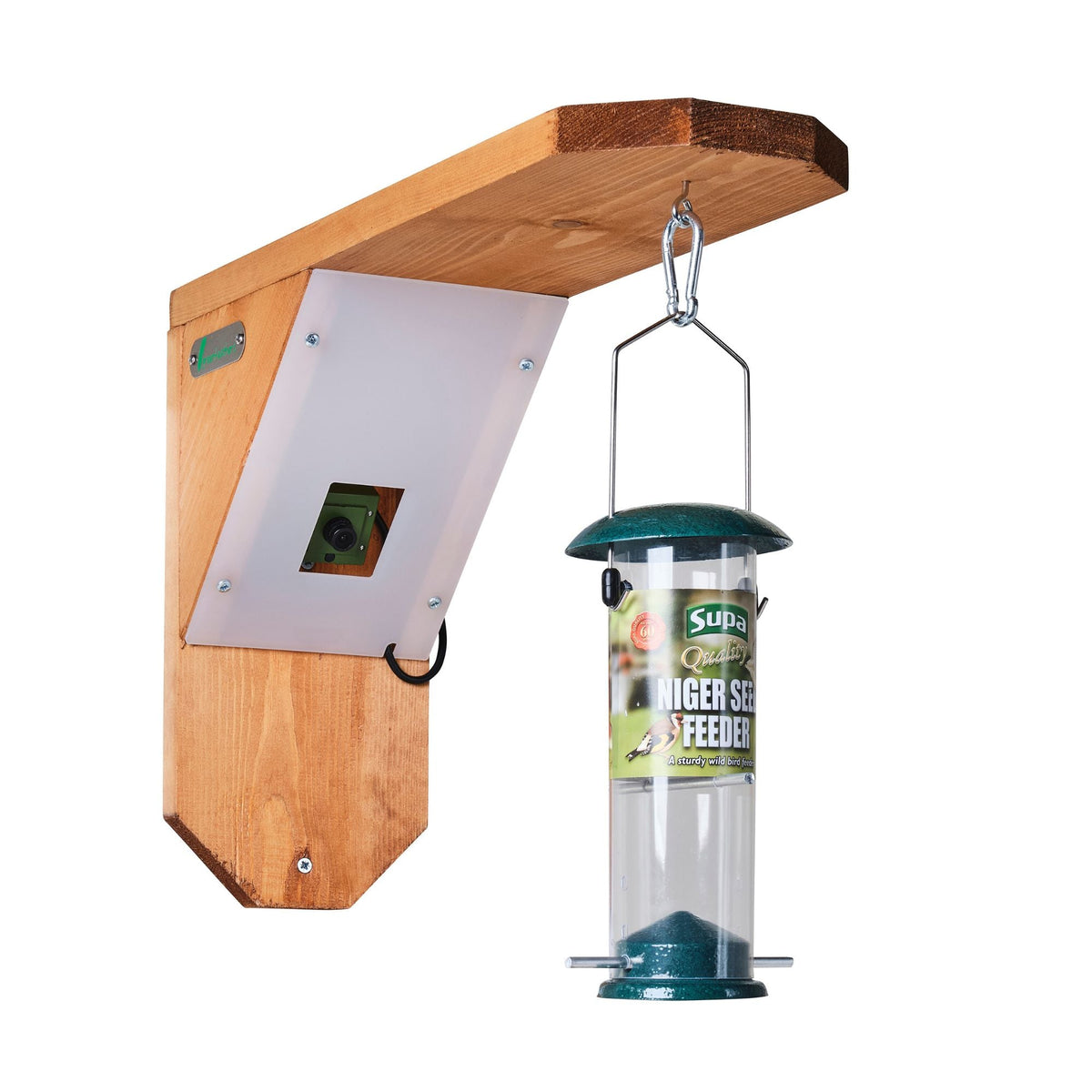 Handmade Wooden Bird Feeding Station Camera Mount - English Country Gardens