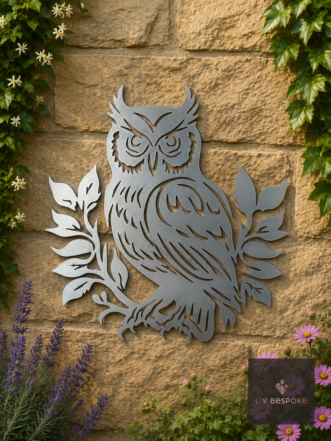 Bird and Owl Garden Wall Art Owl & Leaves - English Country Gardens