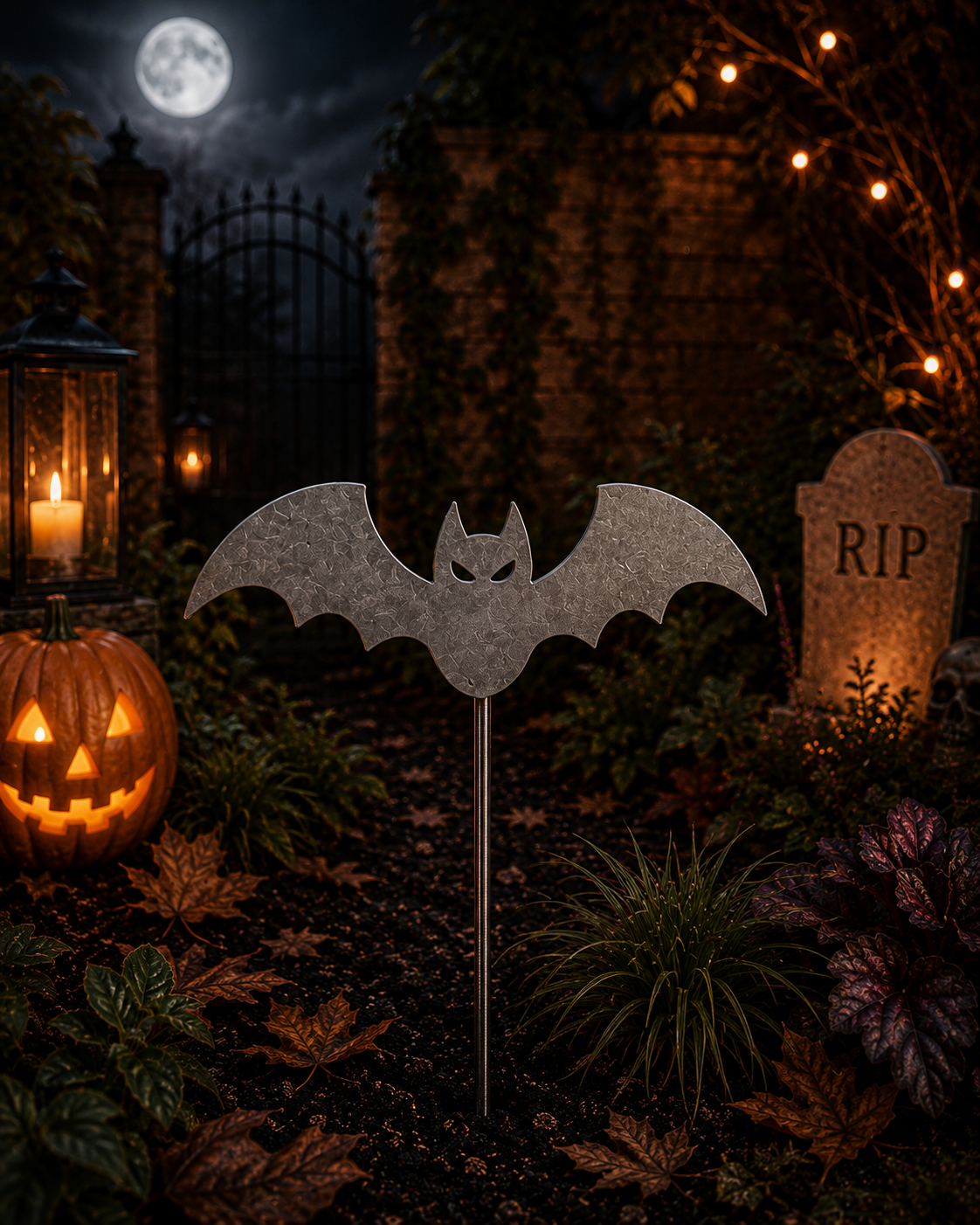 Halloween Garden Stakes Bat - English Country Gardens