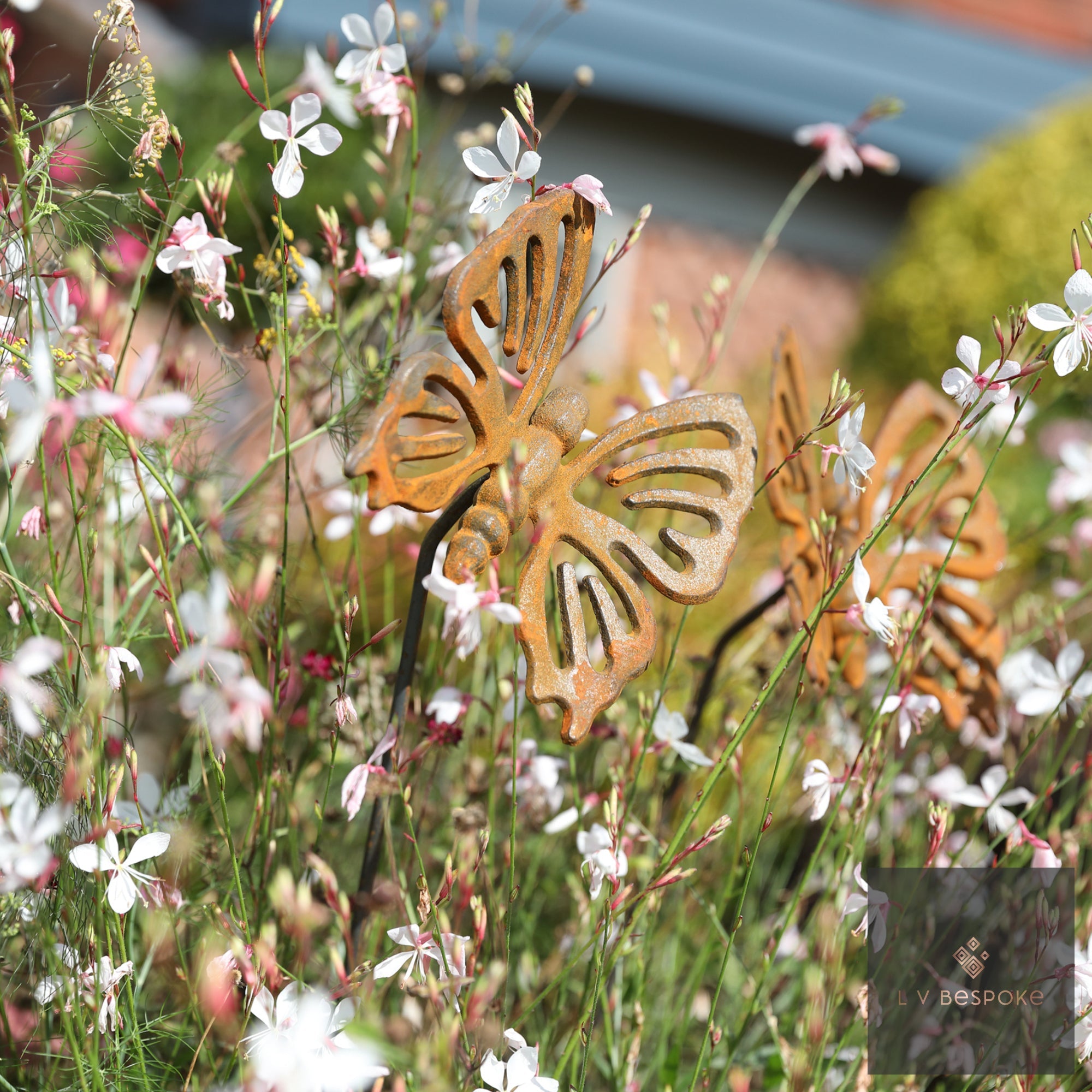 Butterfly Garden Stakes | Handcrafted Steel Garden Decoration