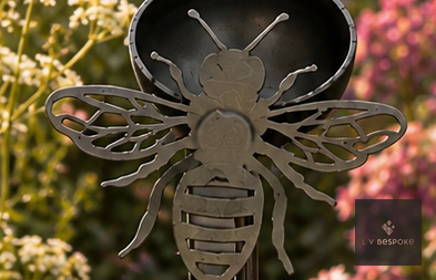 Cuppy Water and Seed Holder Bee - English Country Gardens