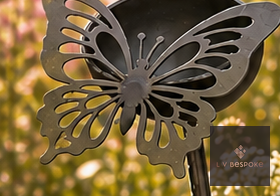 Cuppy Water and Seed Holder Butterfly - English Country Gardens