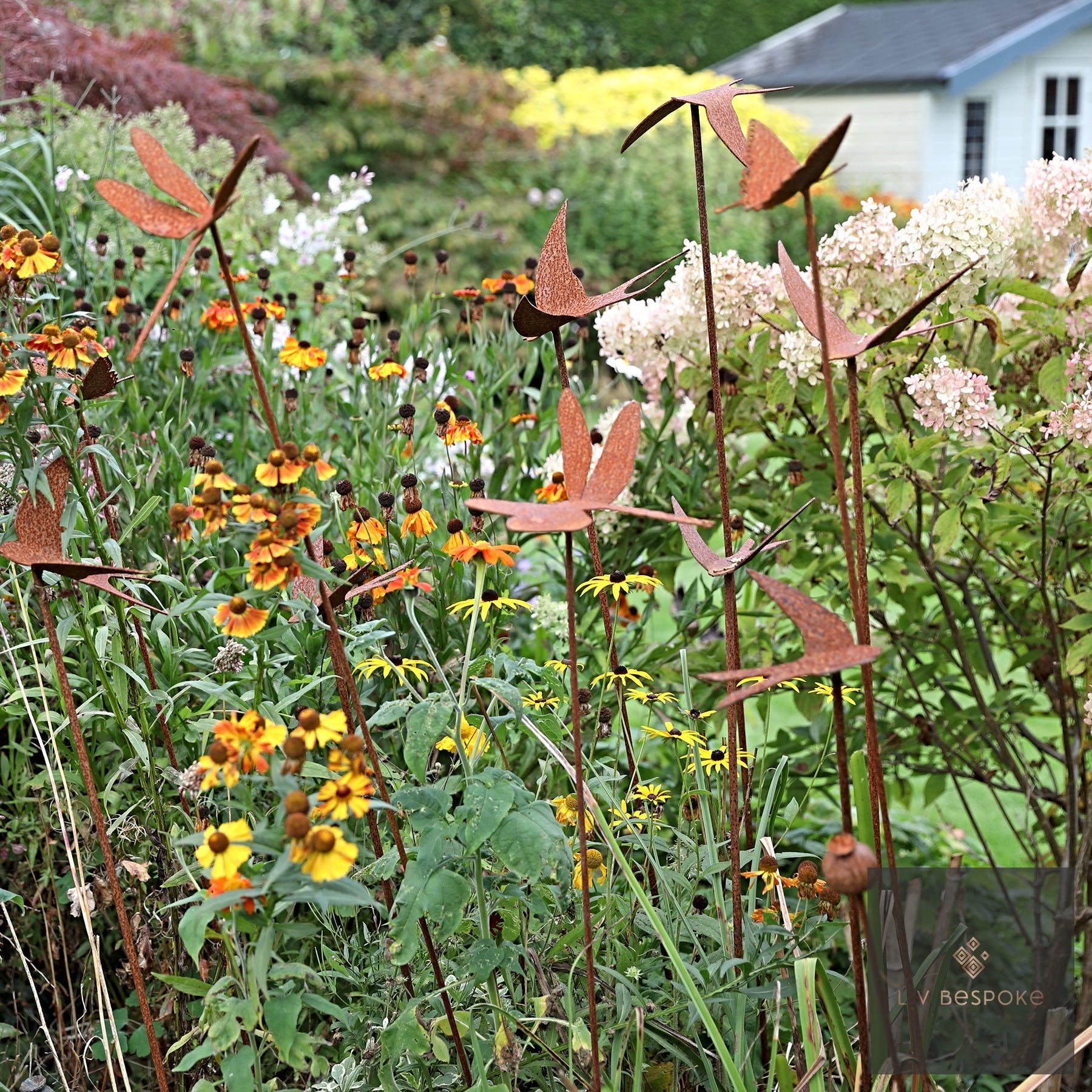 Bird & Insect Garden Stakes | Handcrafted Steel Decorations - English Country Gardens
