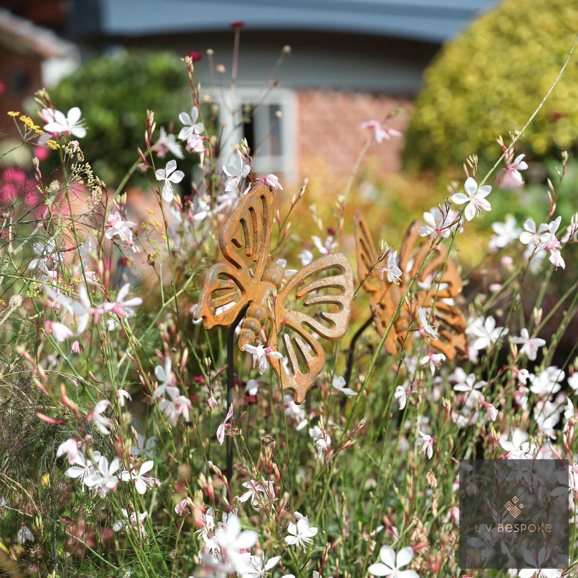 Butterfly Garden Stakes | Handcrafted Steel Garden Decoration - English Country Gardens