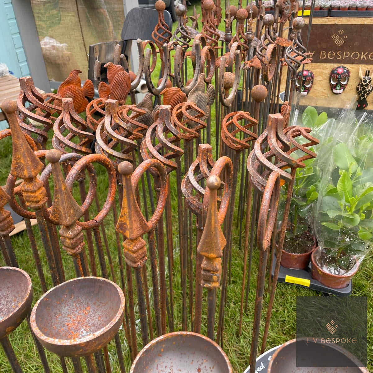 Individual Plant Support Stakes | Handcrafted Steel