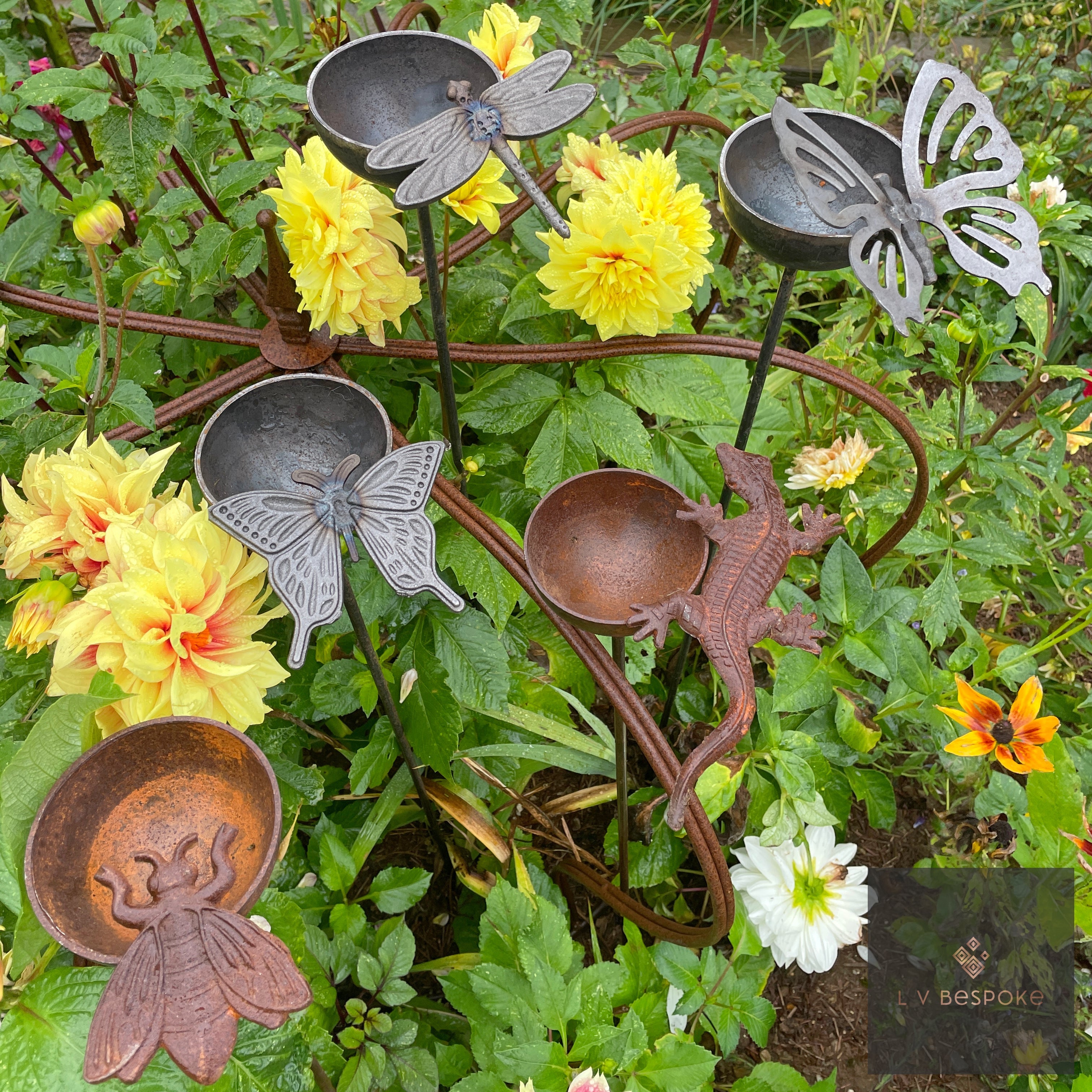 Decorative Bee Drinker | Handcrafted Steel Garden Feature