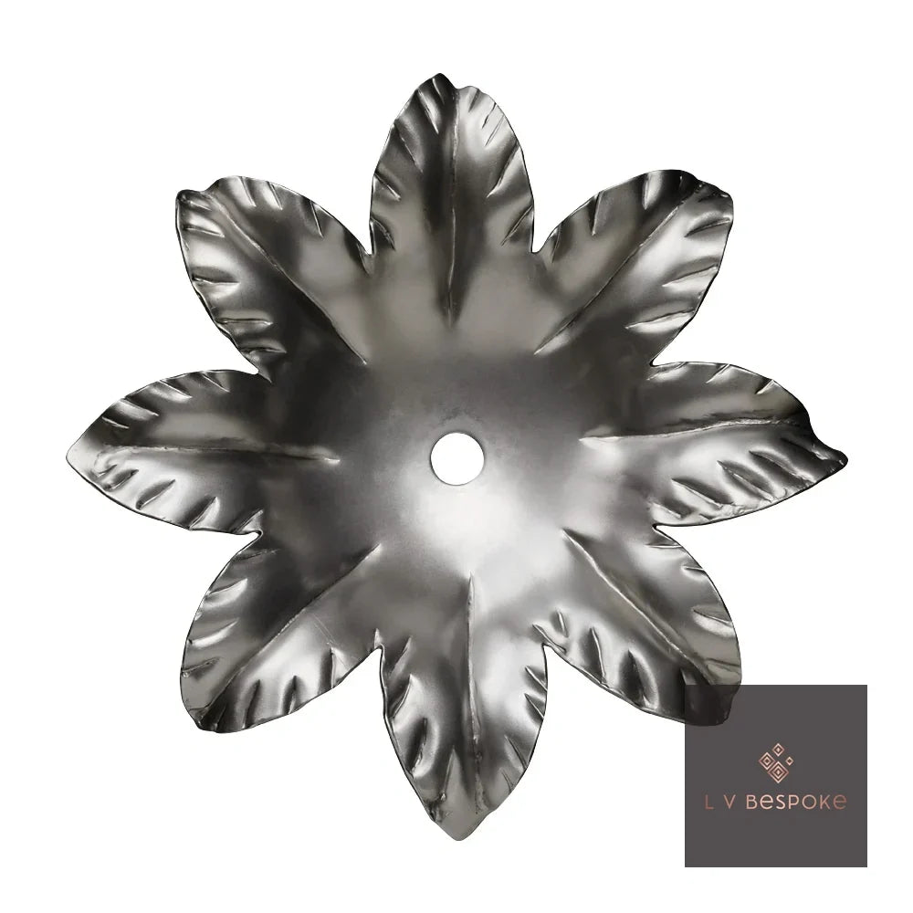 Short Mixed Floral Garden Stakes | Handcrafted Steel Star Flower - English Country Gardens