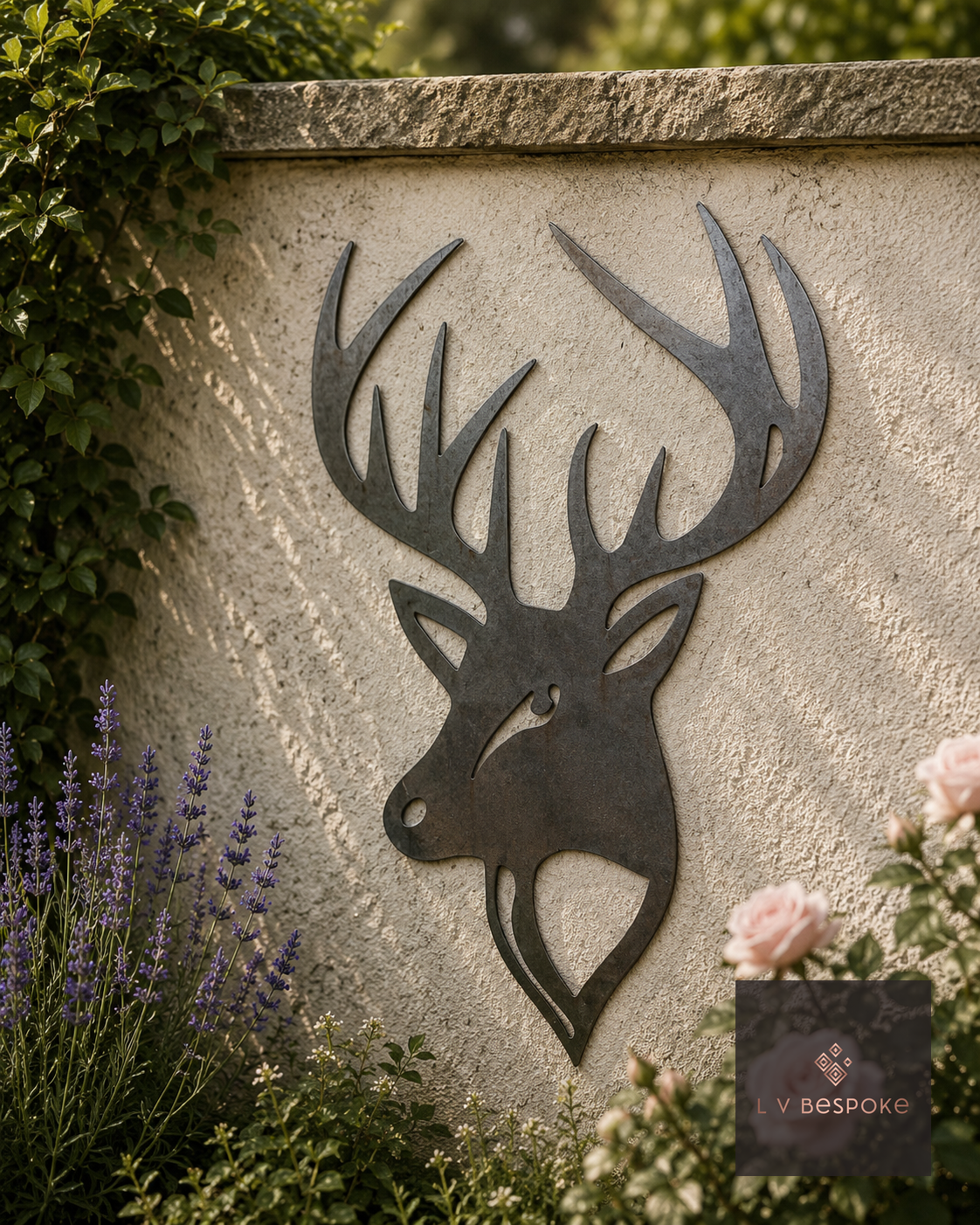 Deer and Horse Garden Wall Art Stag Head - English Country Gardens
