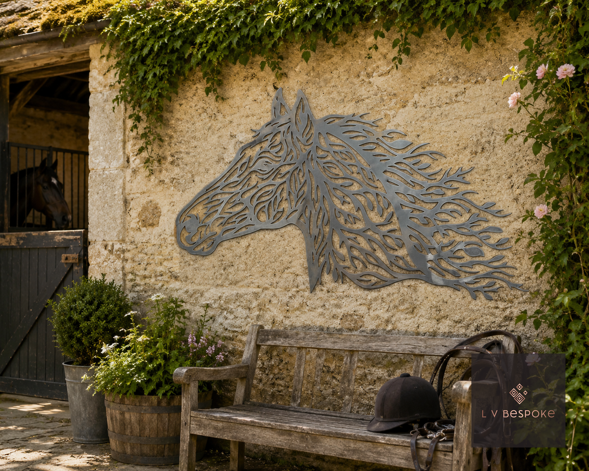 Deer and Horse Garden Wall Art Galloping Horse - English Country Gardens