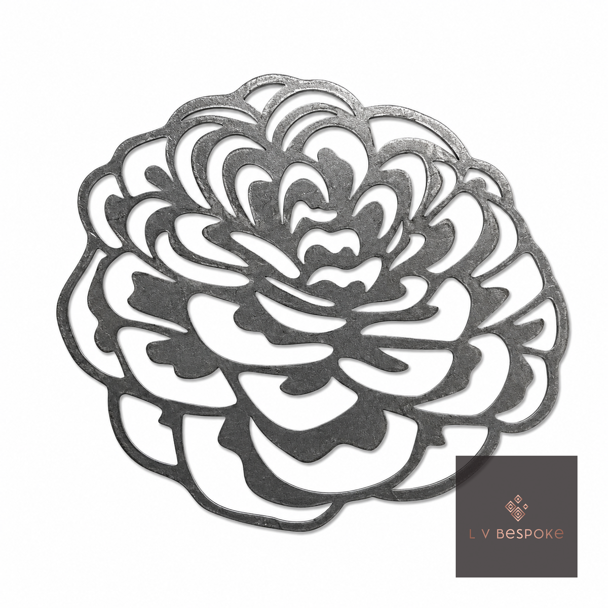 Short Mixed Floral Garden Stakes | Handcrafted Steel Dahlia 1 - English Country Gardens