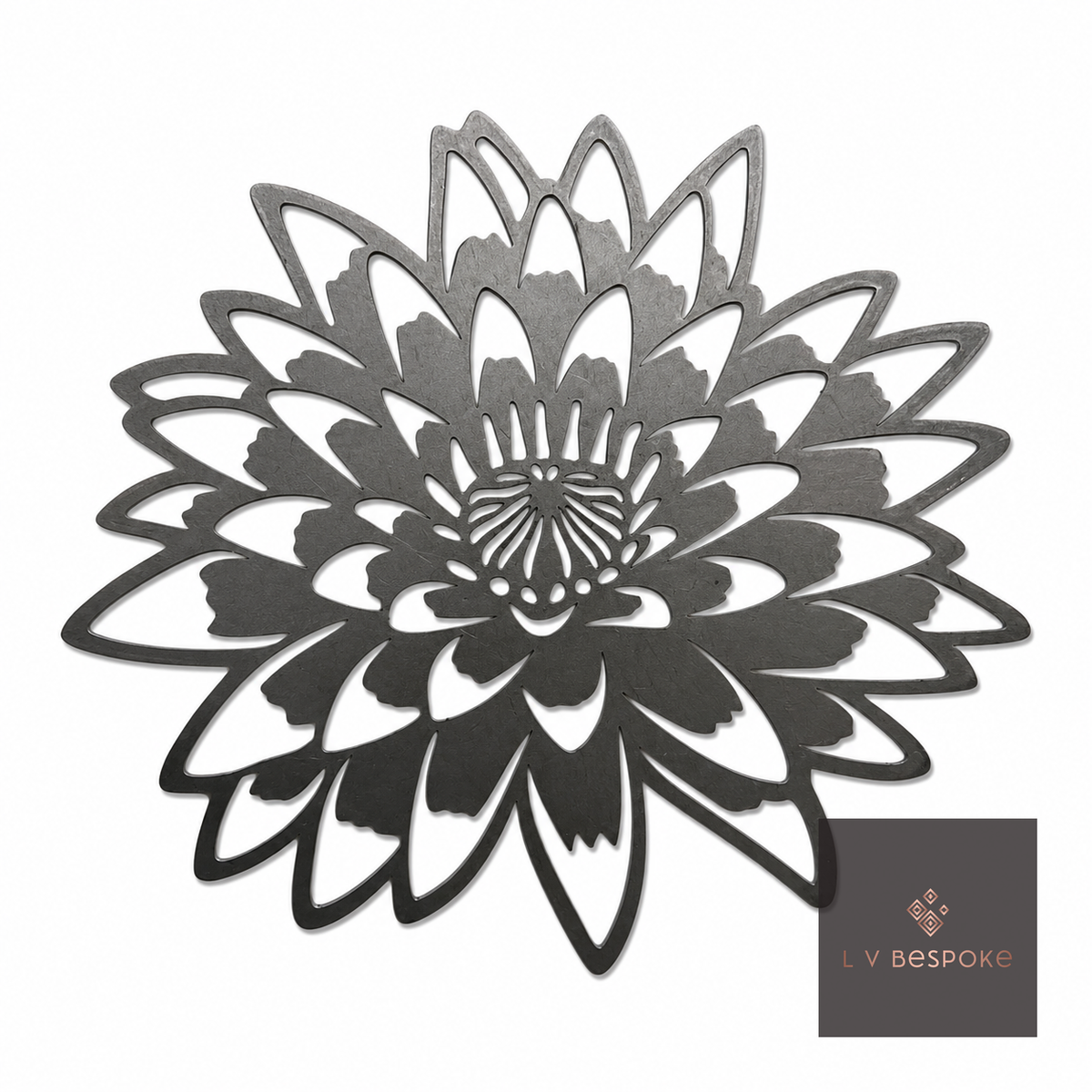 Short Mixed Floral Garden Stakes | Handcrafted Steel Dahlia 5 - English Country Gardens