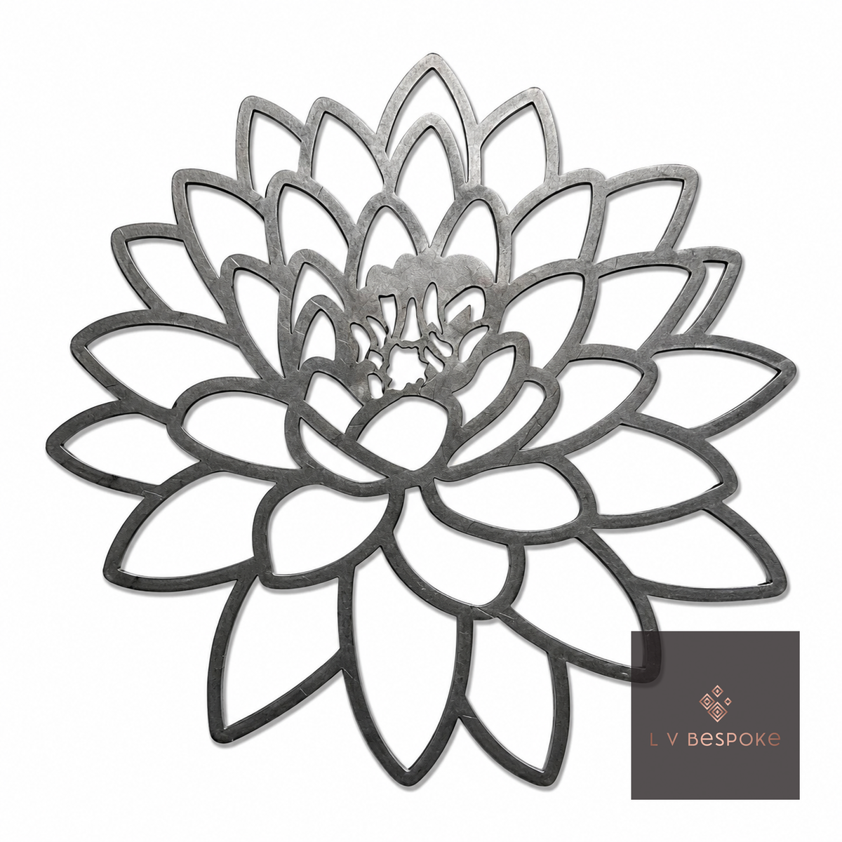 Short Mixed Floral Garden Stakes | Handcrafted Steel Dahlia 6 - English Country Gardens