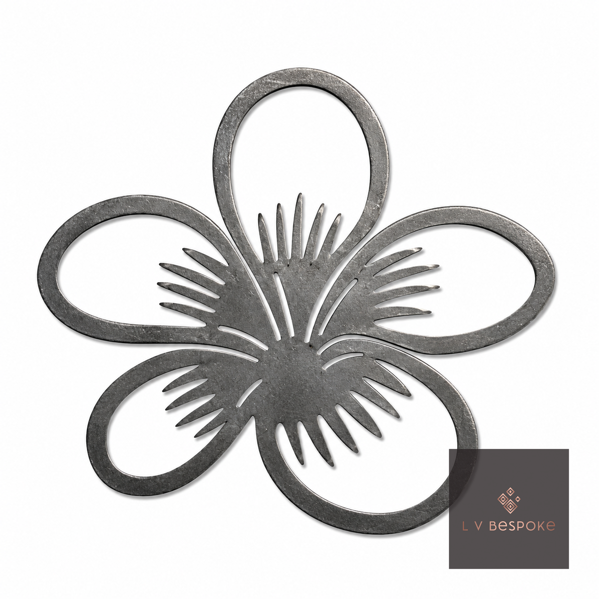 Short Mixed Floral Garden Stakes | Handcrafted Steel Pansy - English Country Gardens