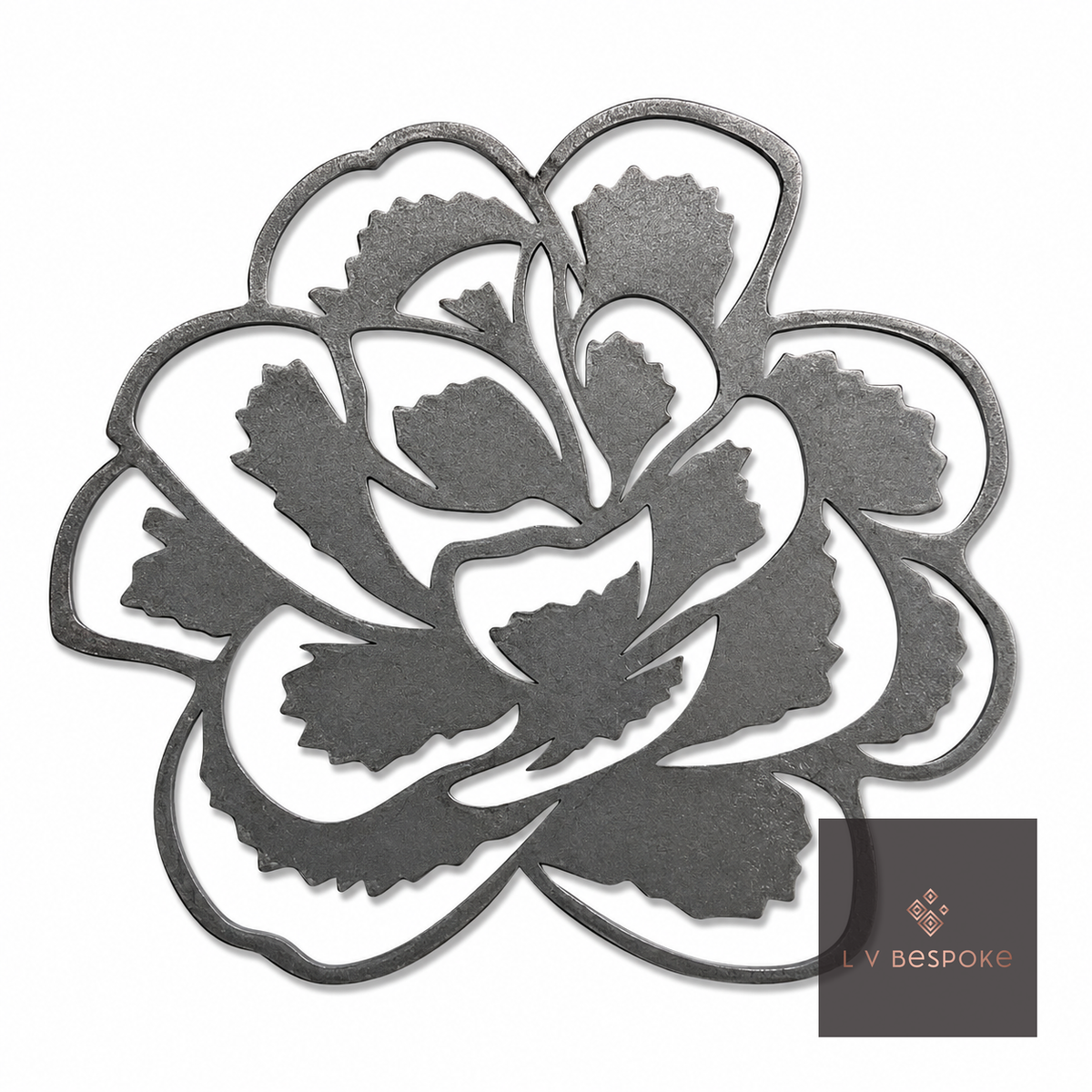 Tall Mixed Floral Garden Stakes | Handcrafted Steel Rose - English Country Gardens