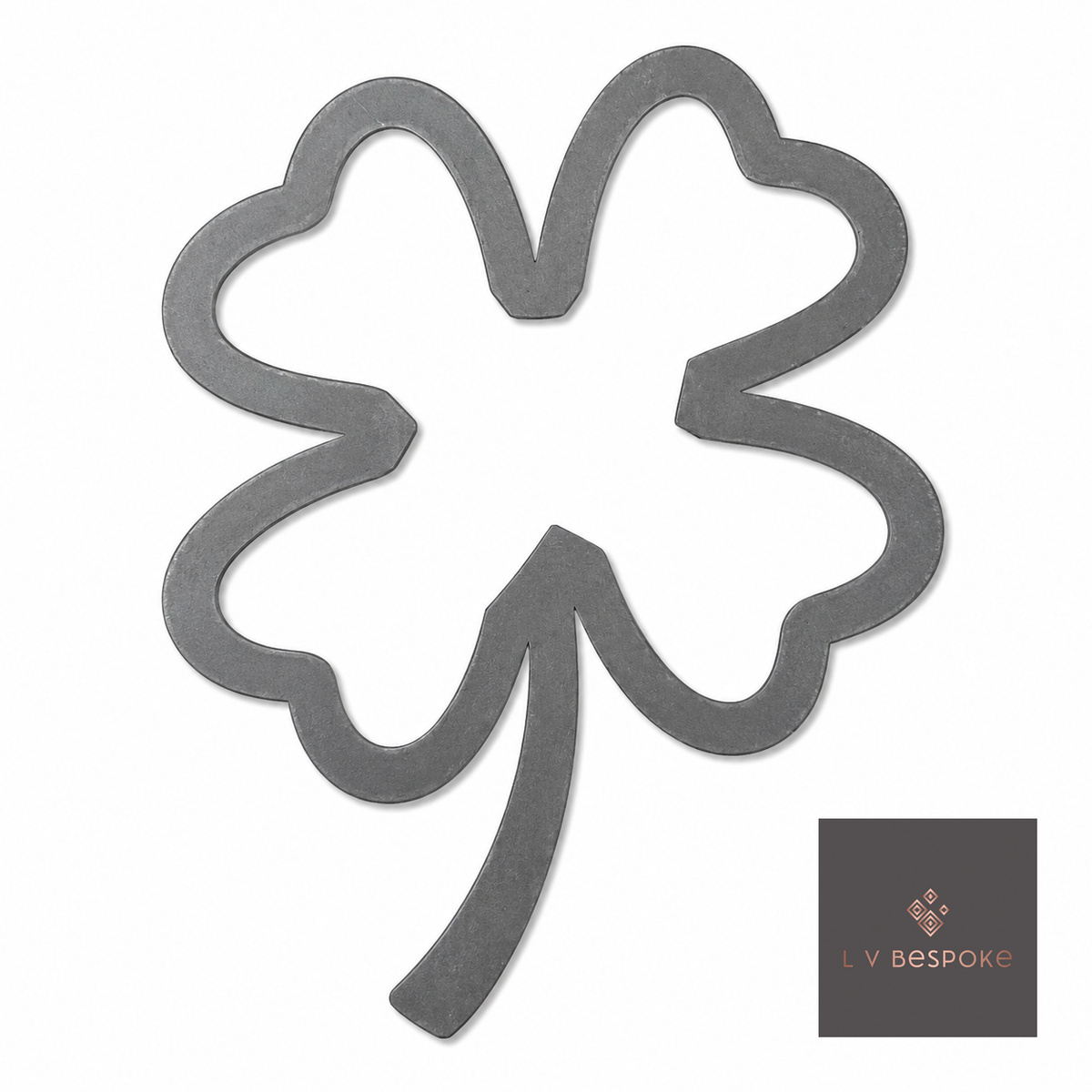 Short Mixed Floral Garden Stakes | Handcrafted Steel Four-Leaf Clover - English Country Gardens