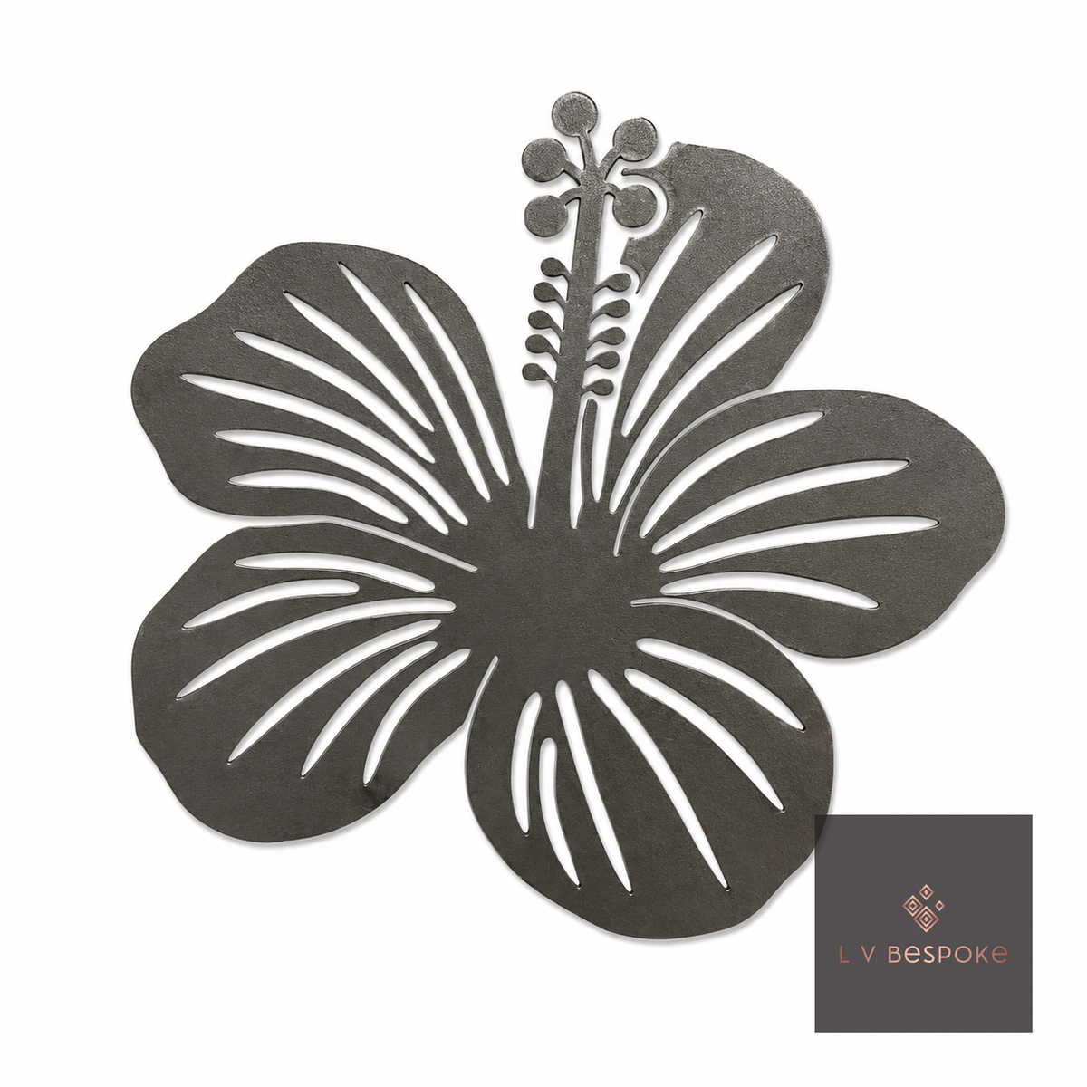 Short Mixed Floral Garden Stakes | Handcrafted Steel Hibiscus - English Country Gardens