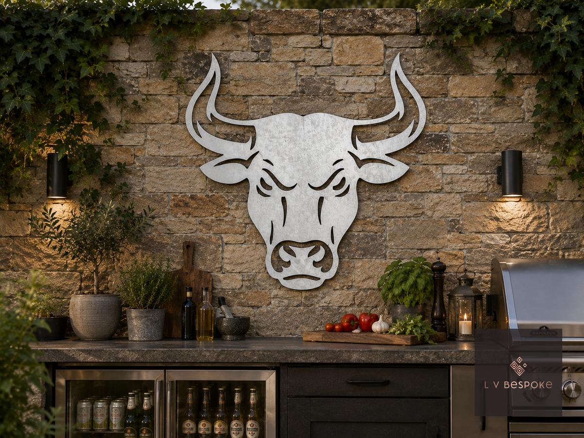 Farmyard Animal Garden Wall Art Bull - English Country Gardens