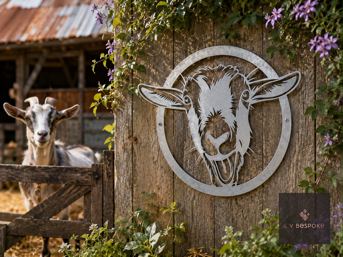 Farmyard Animal Garden Wall Art Goat - English Country Gardens