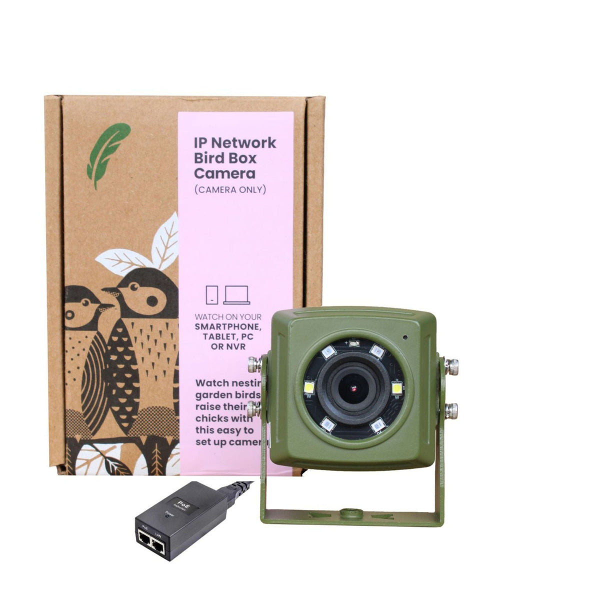 Wired Network Bird Box & Wildlife HD Camera PoE Version - English Country Gardens