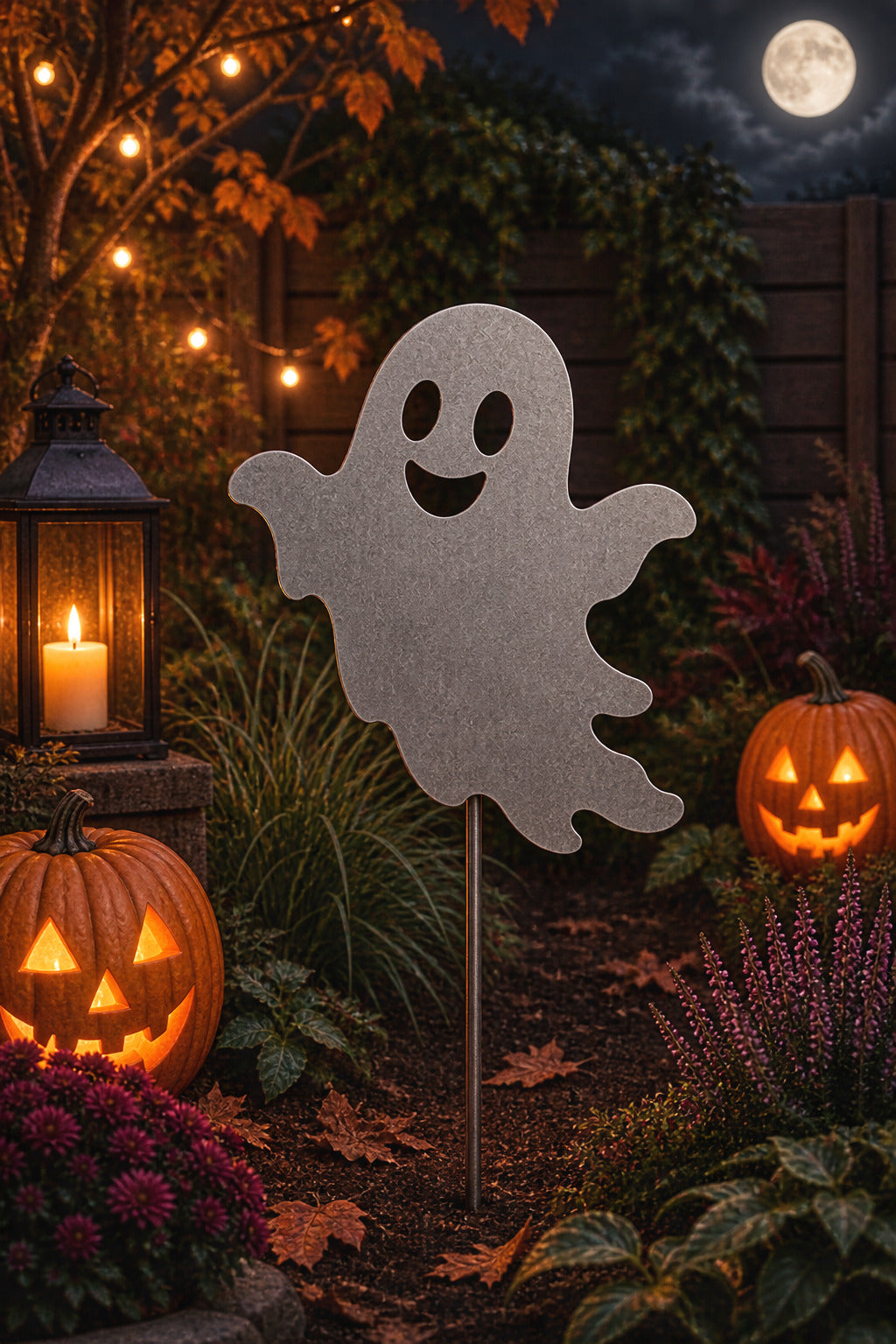 Halloween Garden Stakes Ghost - English Country Gardens