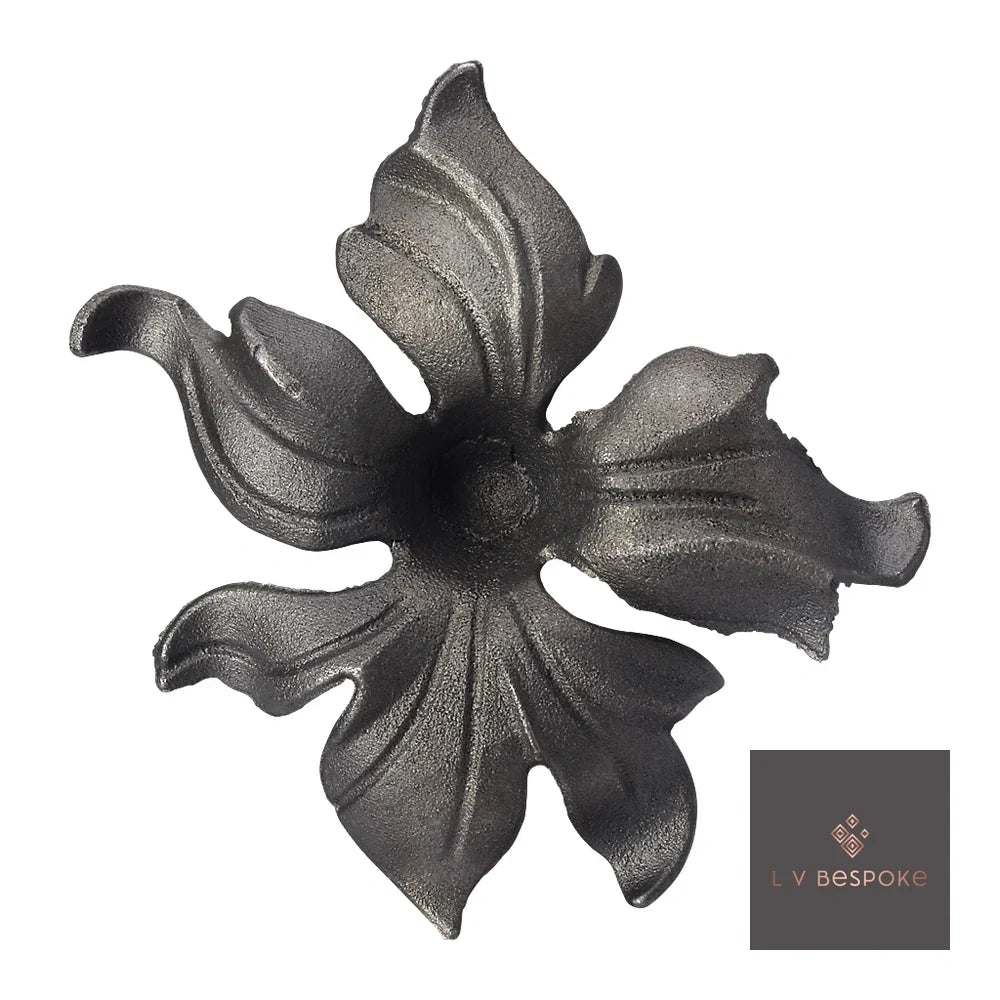 Short Mixed Floral Garden Stakes | Handcrafted Steel Lily - English Country Gardens