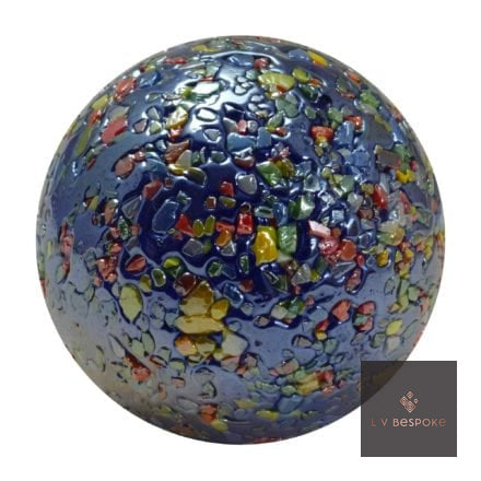 Cluster of 5 Marble Garden Stakes Glitterbomb Short - English Country Gardens