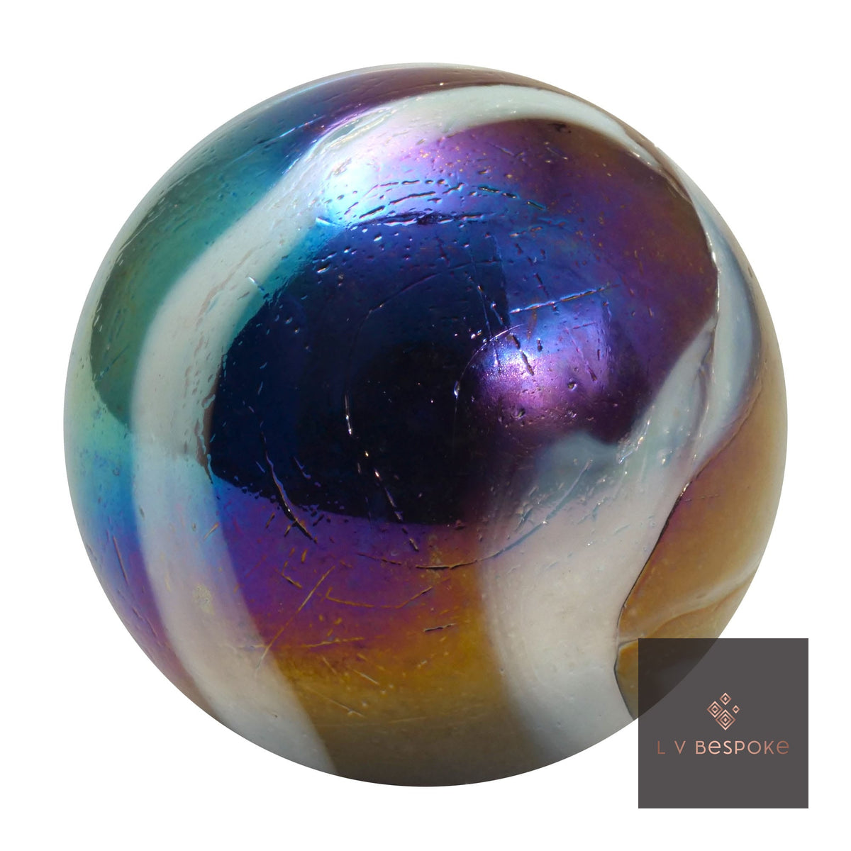 Cluster of 5 Marble Garden Stakes Supernova Short - English Country Gardens